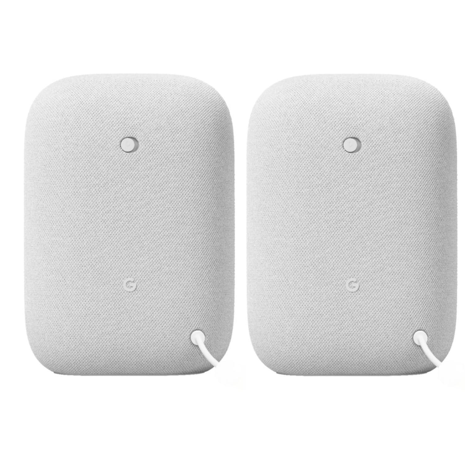 Google Audio (2-Pack) Smart Speakers – Wireless Bluetooth & Wi‑Fi Home Speaker Bundle with Powerful Stereo Sound, Multi-Room Audio Assistant Voice Control - Image 5