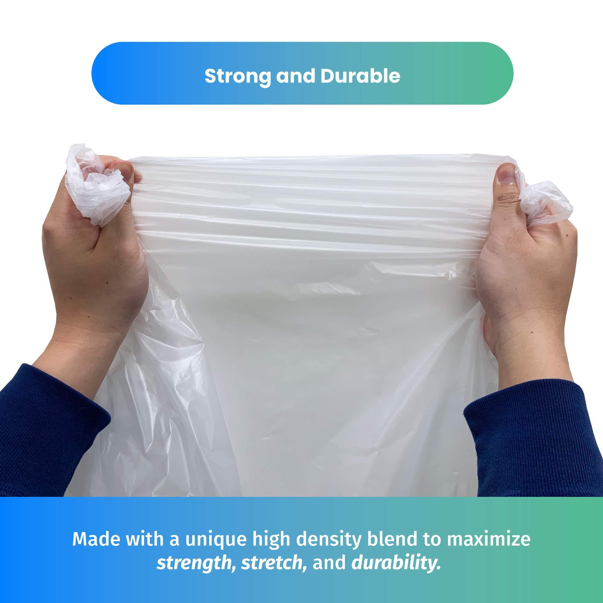 Reli. 6-10 Gallon Trash Bags | 300 Bags | Clear | Bathroom | Strong | Garbage - Image 6