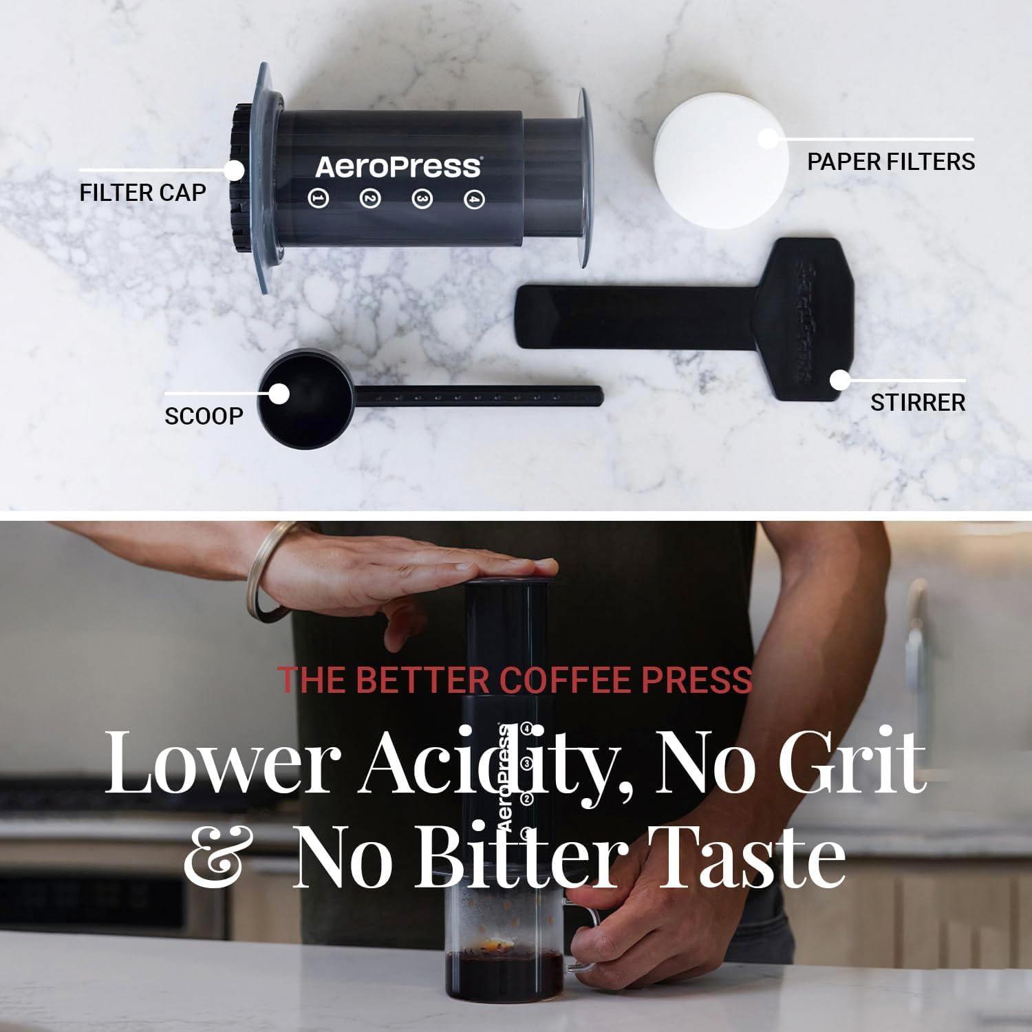 AeroPress Original Coffee Press – 3 In 1 Brew Method Combines French Press, Espresso, Full Bodied Coffee Without Grit or Bitterness, Small Portable Coffee Maker for Camping & Travel - Image 6