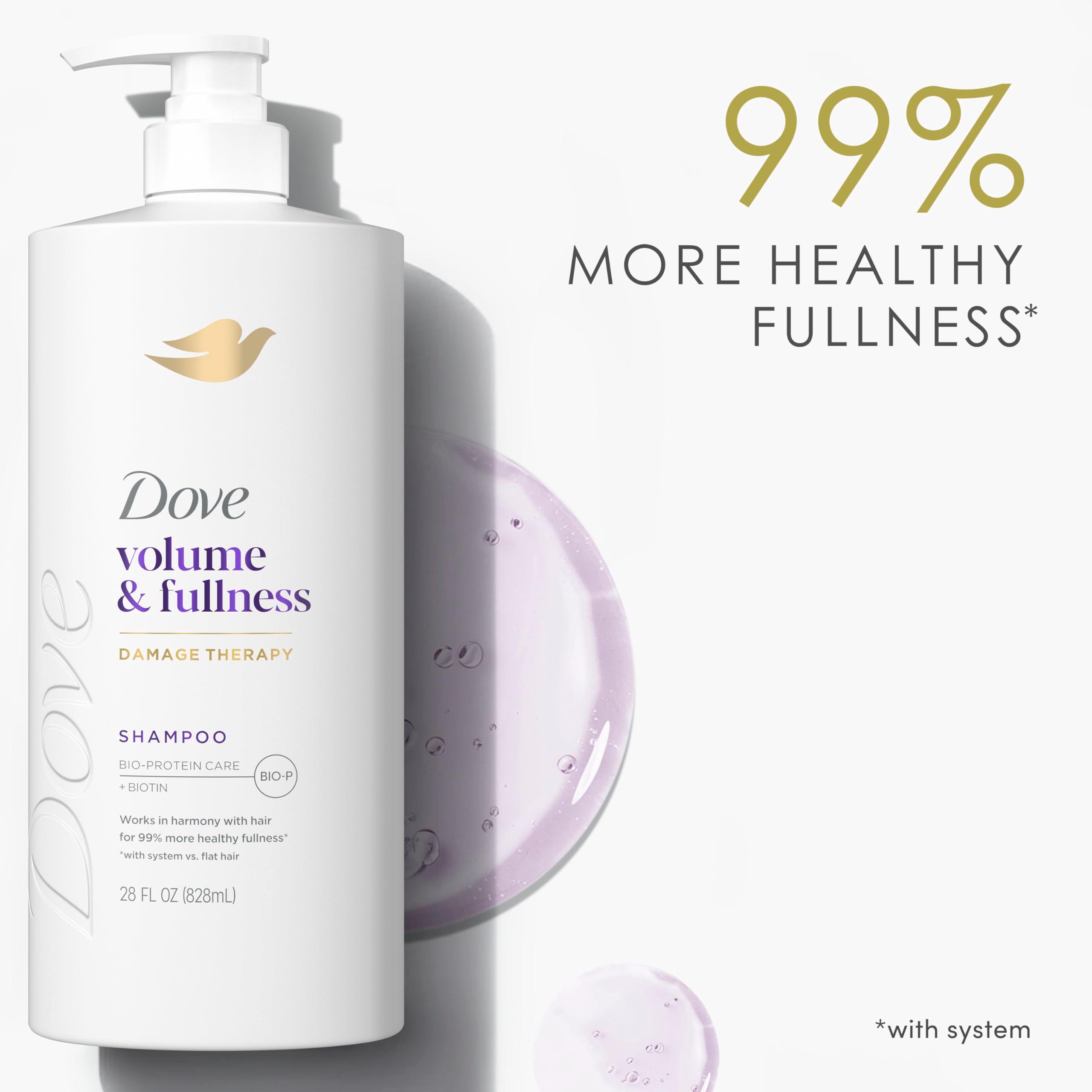 Dove Shampoo Volume & Fullness for Fine, Thin Hair with Bio-Protein Care Technology and Biotin 28 Fl Oz - Image 10