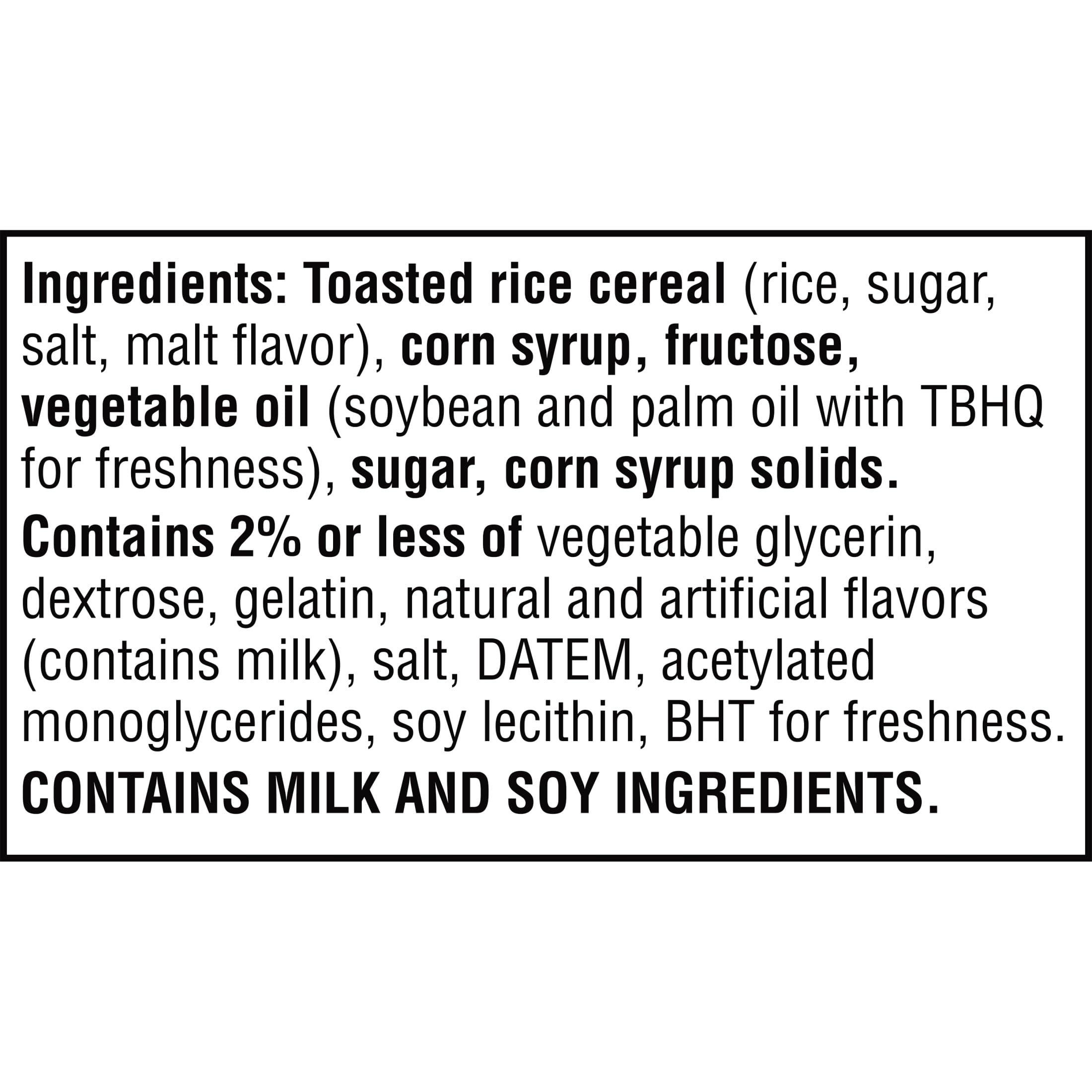 Rice Krispies Treats Crispy Marshmallow Squares, Kids Snacks, Snack Bars, Original, 31.2oz Box (40 Bars) - Image 3