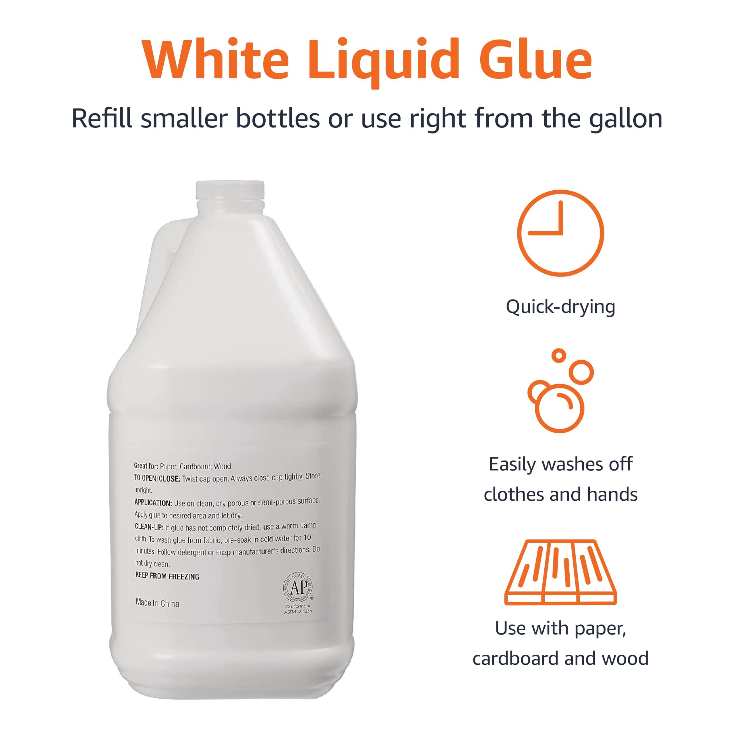 Amazon Basics All Purpose Washable School Craft Liquid Glue for Making Slime, 1 Gallon, White, Single Pack - Image 3