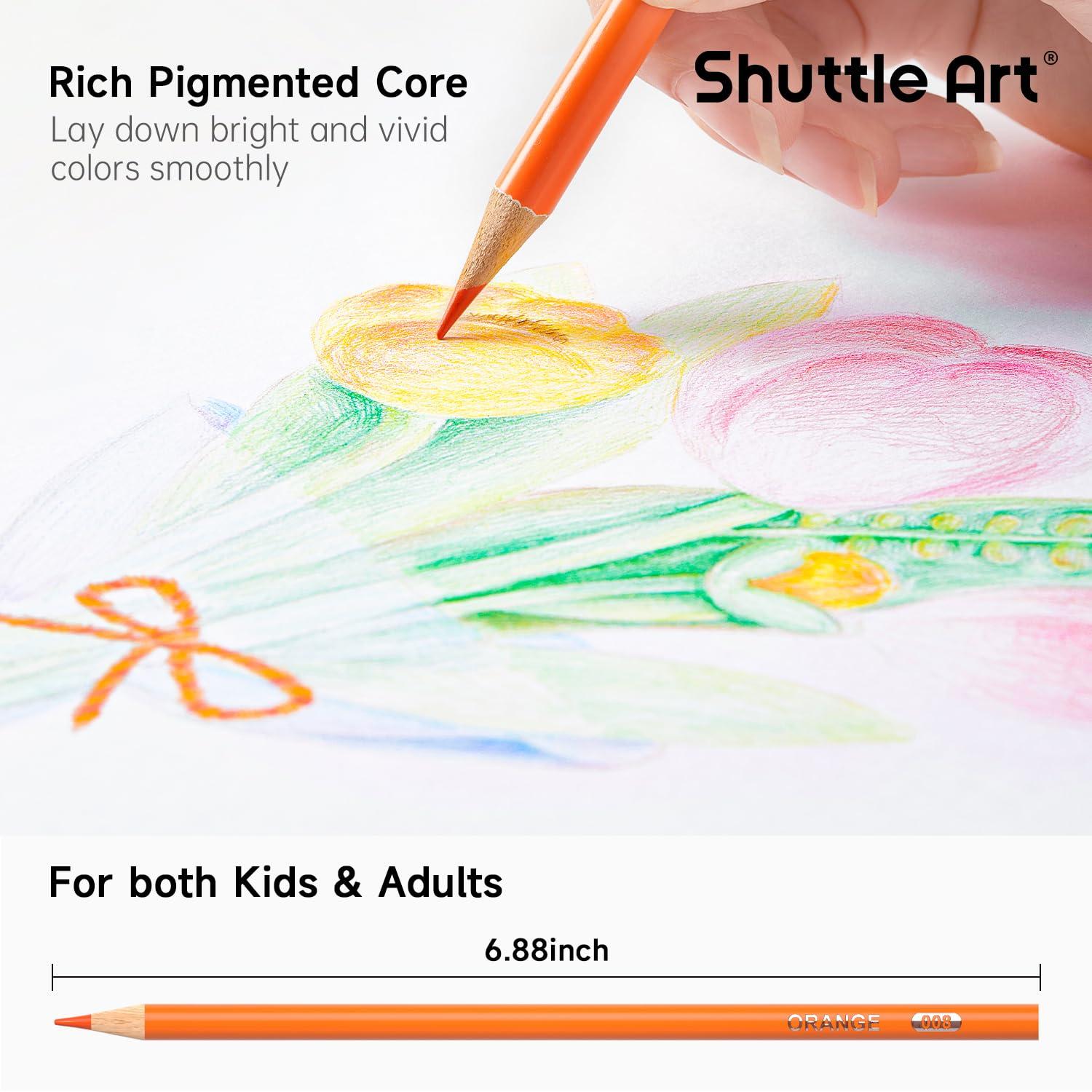 Shuttle Art 720 Colored Pencils Bulk, 12 Vibrant Colors, Pack of 60, Pre-sharpened Coloring Pencils, Wood Colored Pencil for Kids Teachers, Classroom Essentials, Back to School Supplies - Image 6