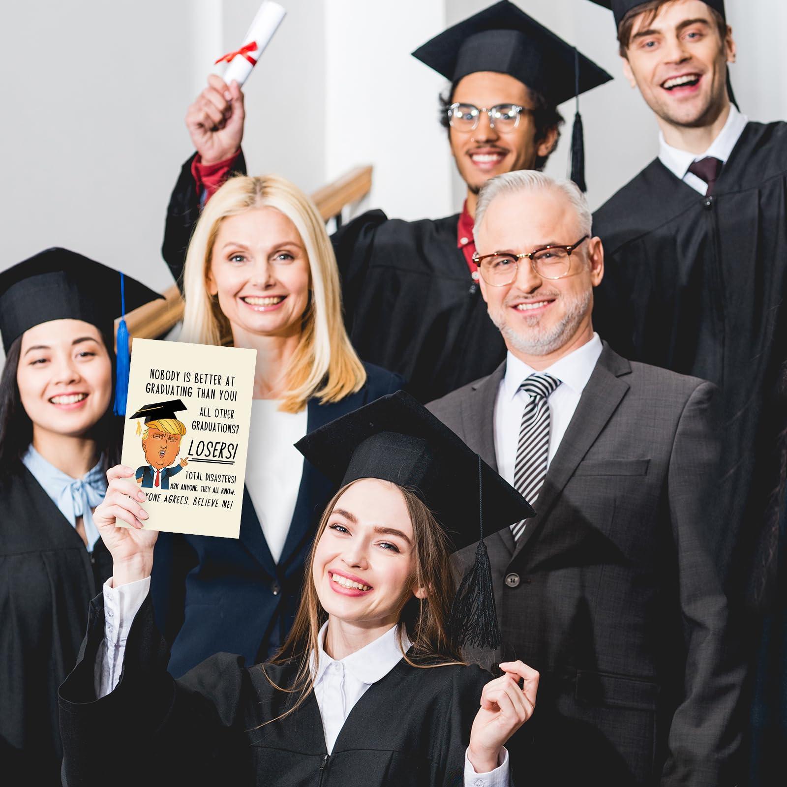 Humorous Trump Graduation Gifts for Him Her, Funny Graduation Card for Friends Women Men, Best Graduation Gift Card - Image 5