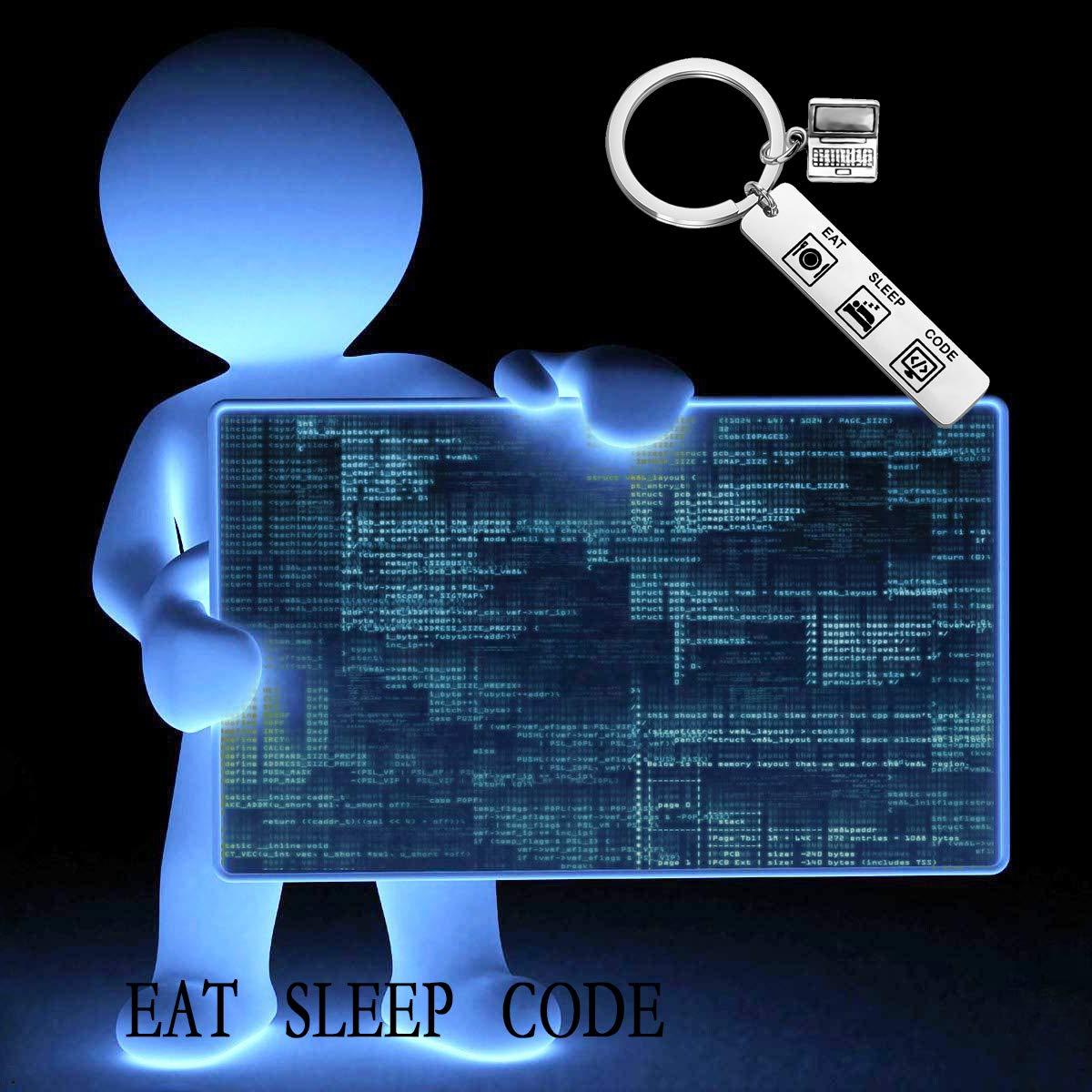 TGBJE Eat Sleep Code Keychain Gift for Programmer, Coder, and Software Engineer - Image 5