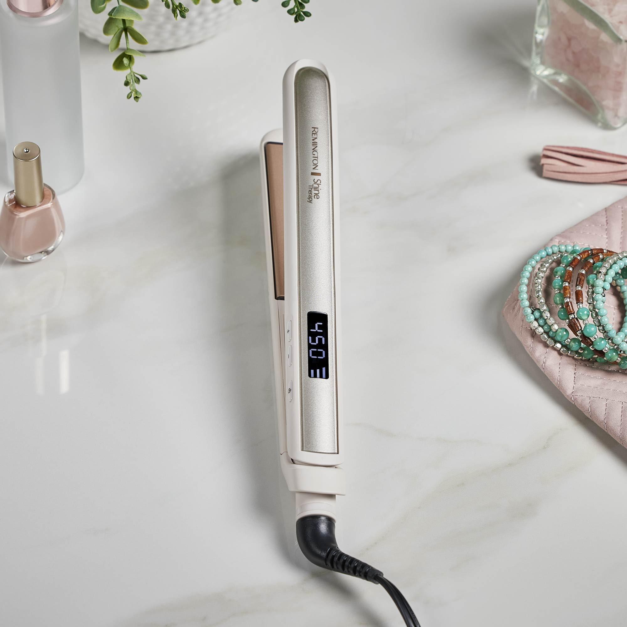 Remington Shine Therapy 1 inch Hair Straightener Iron, Flat Iron Infused with Argan Oil & Keratin, Professional Ceramic Flat Iron for Less Frizz, Shines and Smooth, Styling Tools - Image 14