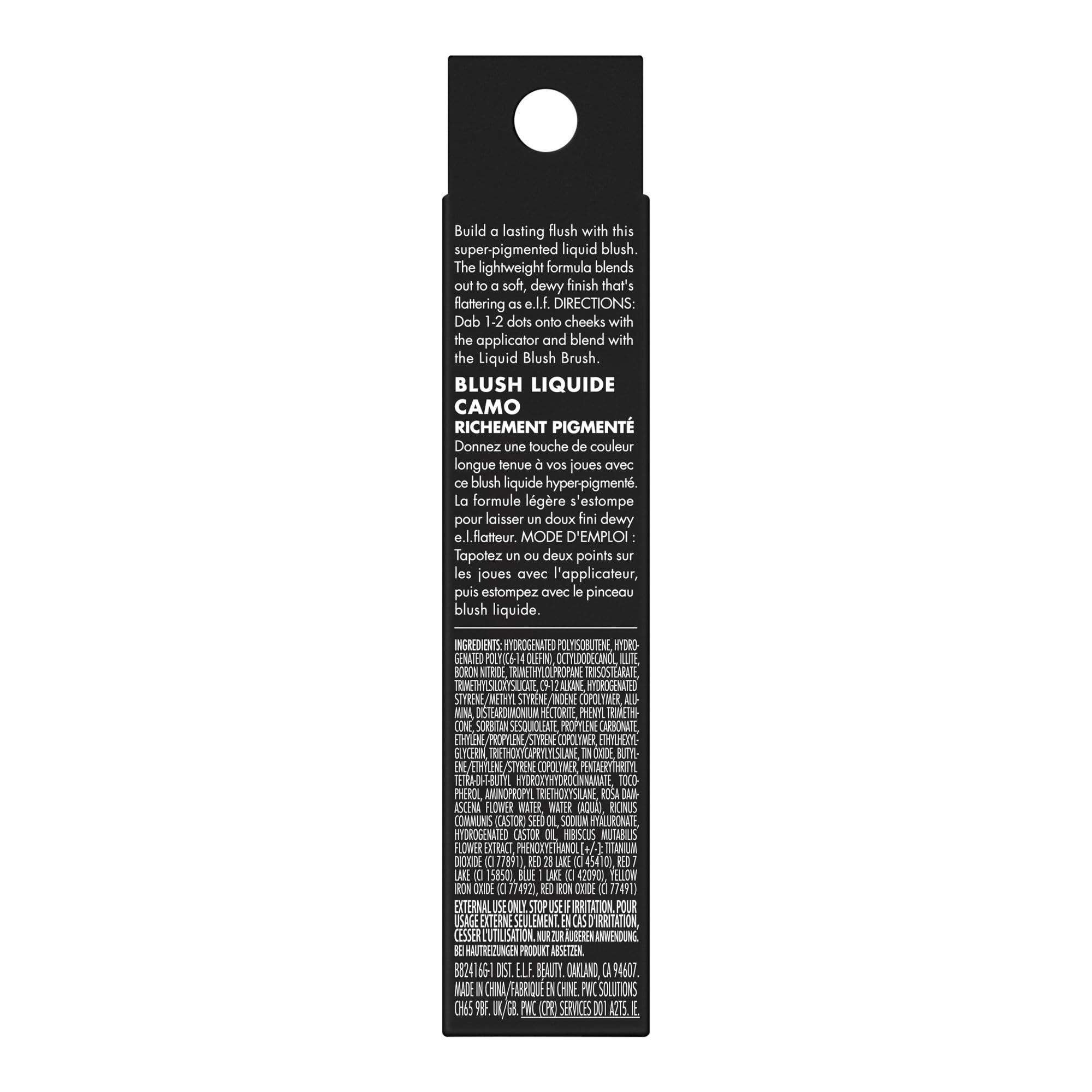 e.l.f. Camo Liquid Blush, Long-lasting Liquid Blush For High-pigment Color, Creates A Soft, Dewy Finish, Vegan & Cruelty-free, Dusty Rosé - Image 8