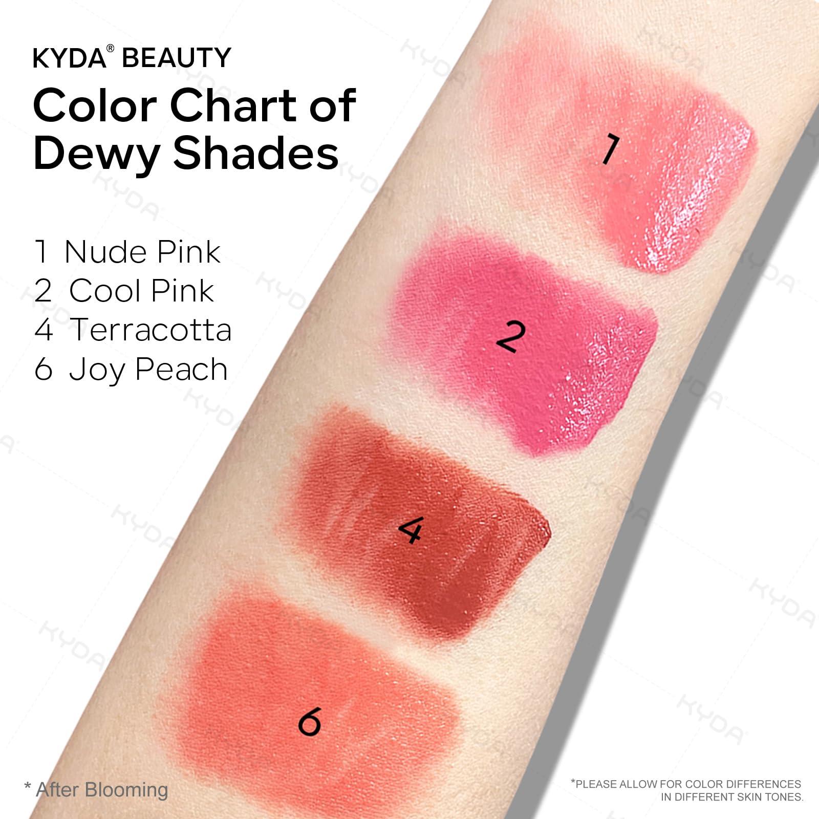 KYDA Liquid Blush, Matte Tinted for Cheeks, Lasting Dewy Finish, High Pigment Soft Creamy Blush, Blendable Lightweight Cover-Cool Pink - Image 6