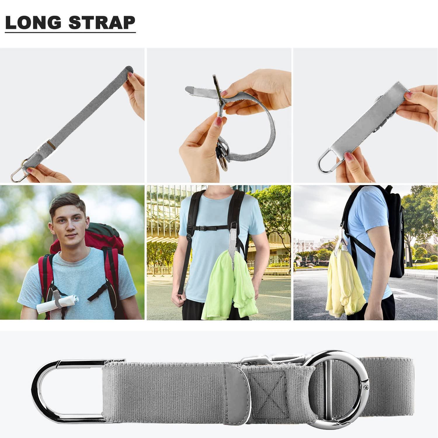 ZINZ Elastic Jacket Gripper Travel Strap with D-Ring Hooks and Buckle, Suitcase Straps Belts Travel Accessories, Makes Your Hands Free - Image 6