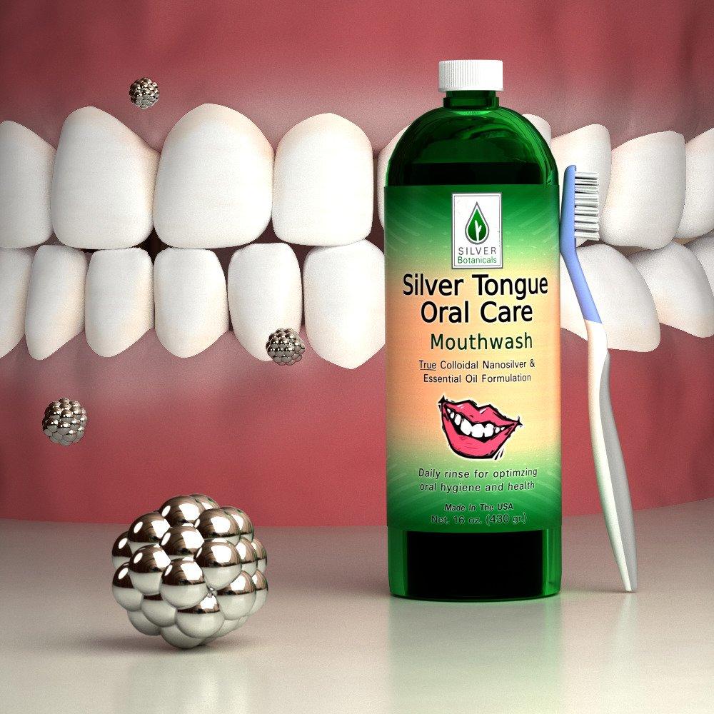 Silver Tongue Oral Care - All Natural Colloidal Silver Mouthwash, 32 fl oz - Image 5
