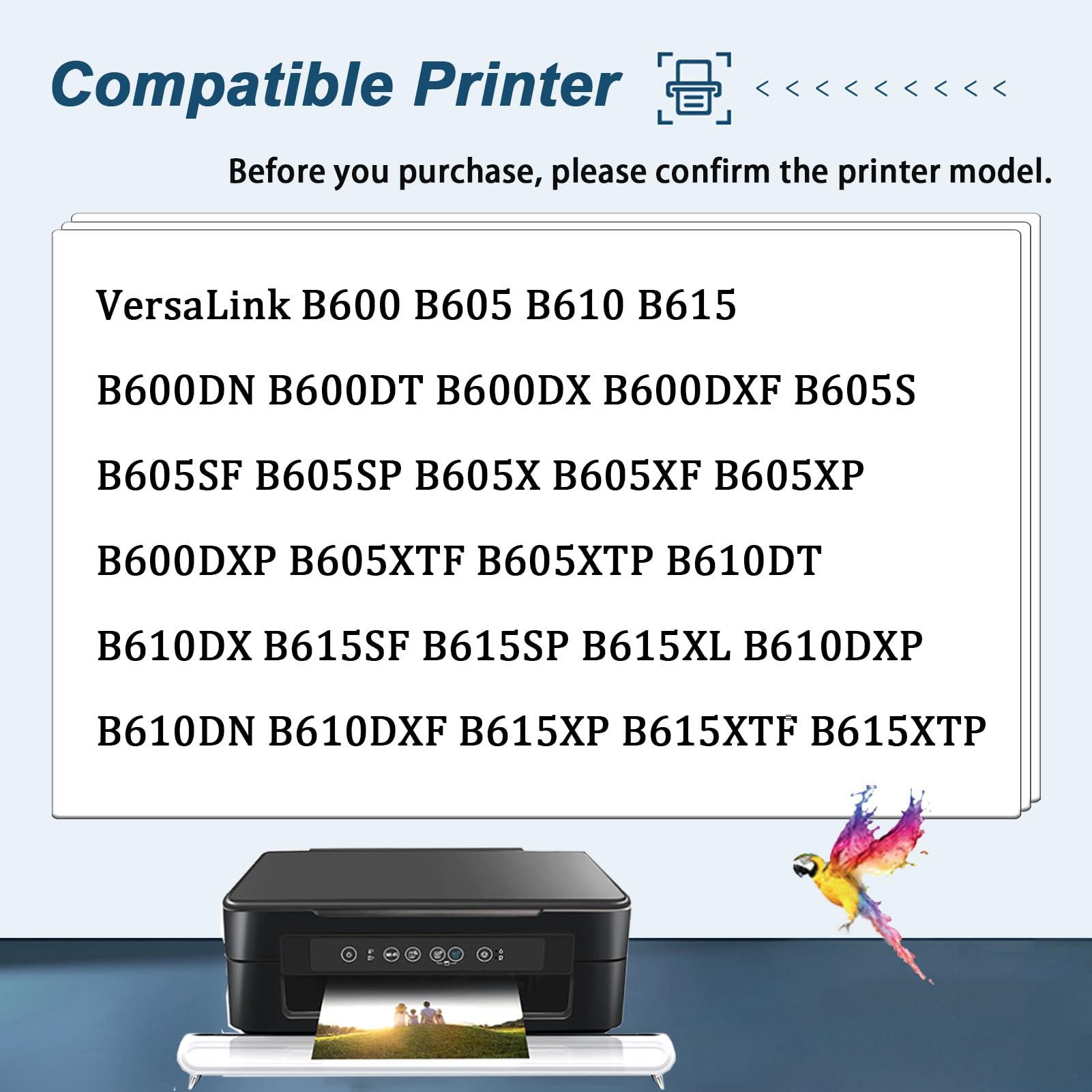 AIRLUG 106R03942 Toner Cartridge ( 25900 Pages Yield) Compatible for Xerox VersaLink B600 B605 B610 B615 B600DN B605SF B610DX B615XP Printer Black 2-pack - Image 2