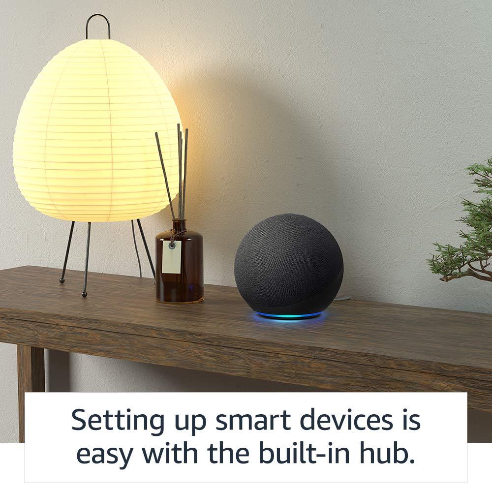 Echo (4th generation) International Version | With premium sound, smart home hub and Alexa | Charcoal - Image 4