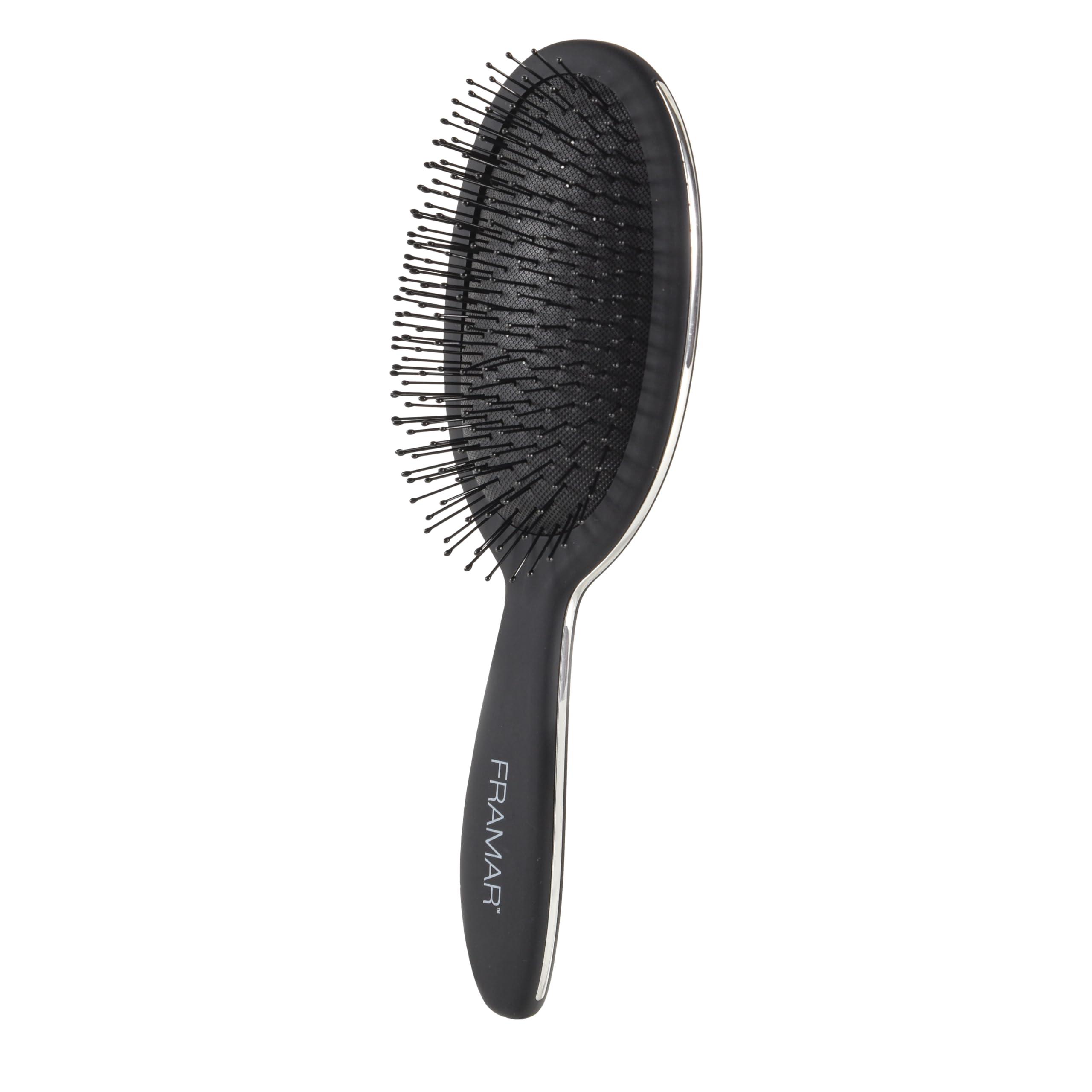 Framar Detangling Brush for Curly Hair – Hair Brushes for Women Detangler, Wet Detangler Hair Brush Wet, Wet Hairbrush For Women, Hairbrushes, Wet Hair Brush Detangler – Reduces Hair Breakage Black - Image 5