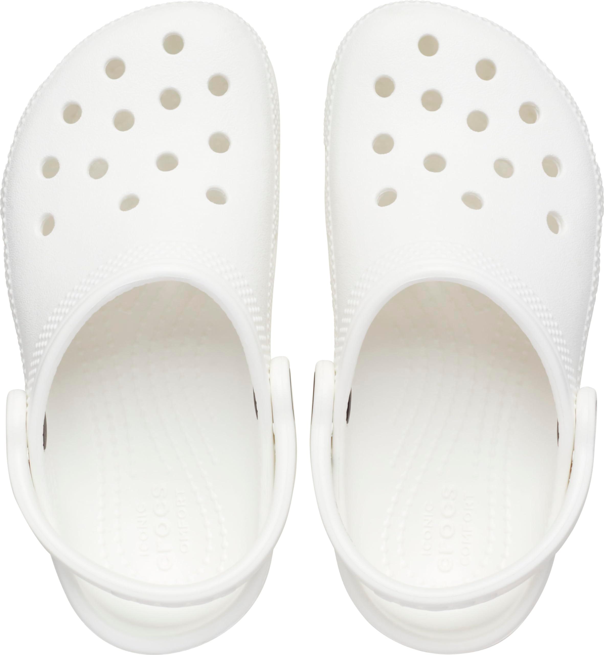 Crocs Classic Clogs (Little Kid/Big Kid) White 2 Little Kid M - Image 3