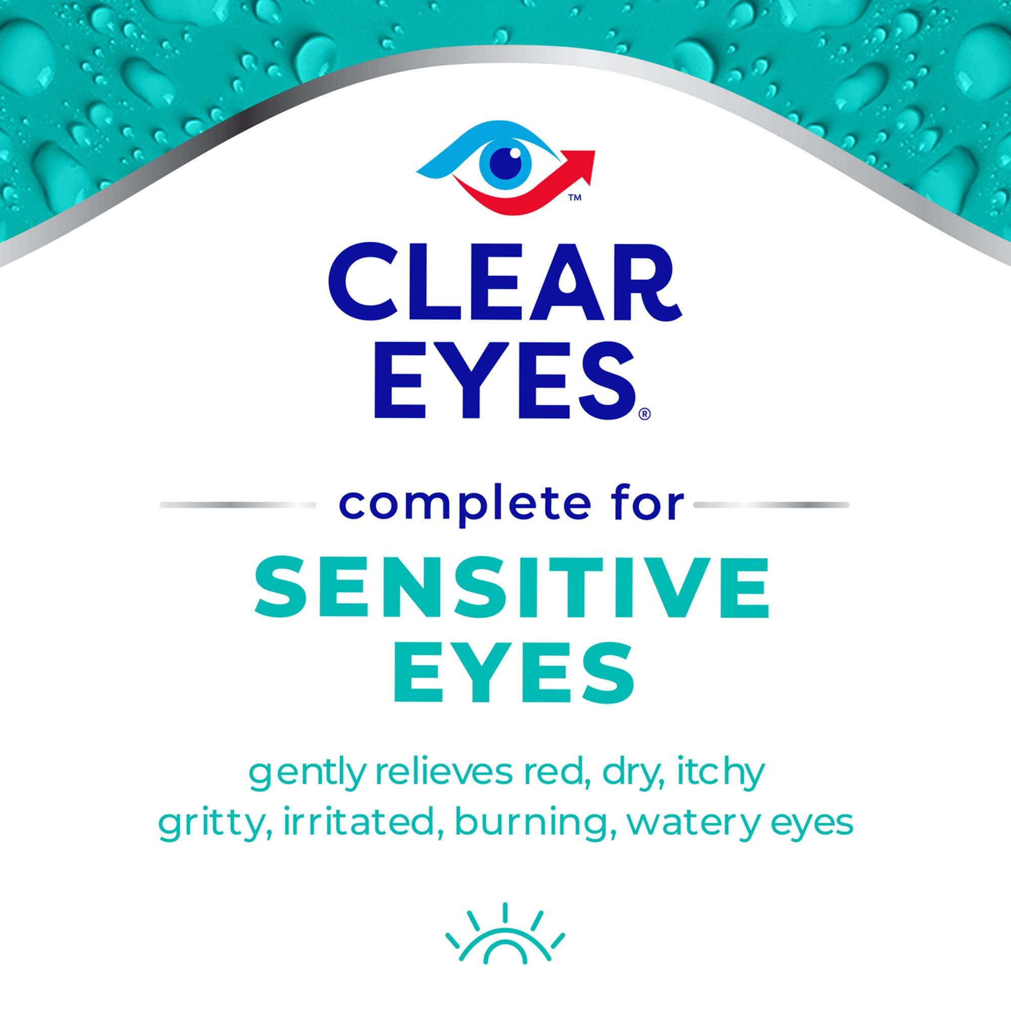 Clear Eyes for Sensitive Eyes, Redness Reliever Eye Drops, 0.5 oz - Image 2