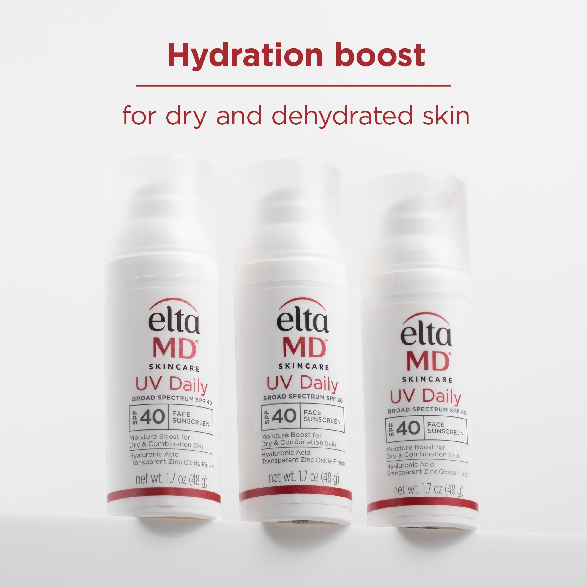 EltaMD UV Daily SPF 40 Face Sunscreen Moisturizer with Zinc Oxide, Daily Face Moisturizer with SPF, Sunscreen, For Dry Skin 1.7 oz Pump - Image 4