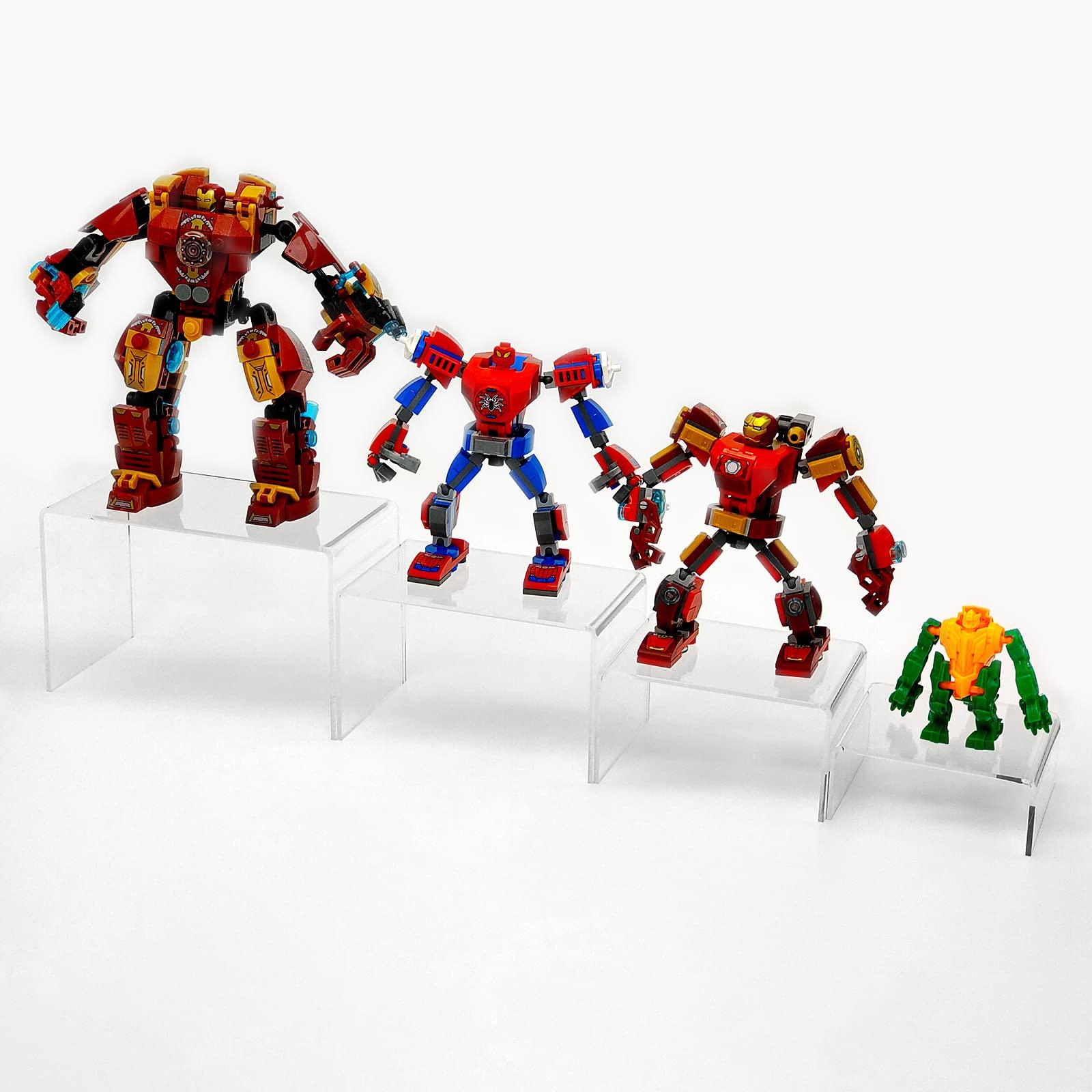 8Pcs Acrylic Display Risers(6",5",4"3") Clear Product Stand,Cupcakes Holder Dessert Display Transparent Showcase Stands, Candy Bar Risers, Acrylic Lifts Display for Figures - Image 7
