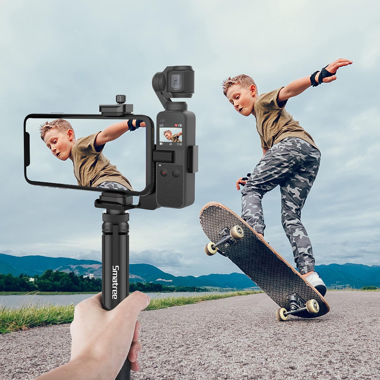 Smatree OSMO Pocket 2 Phone Holder Set Expansion Accessories with 1/4" Thread Screw and Tripod Compatible with DJI OSMO Pocket 2/ OSMO Pocket and Smartphone - Image 7
