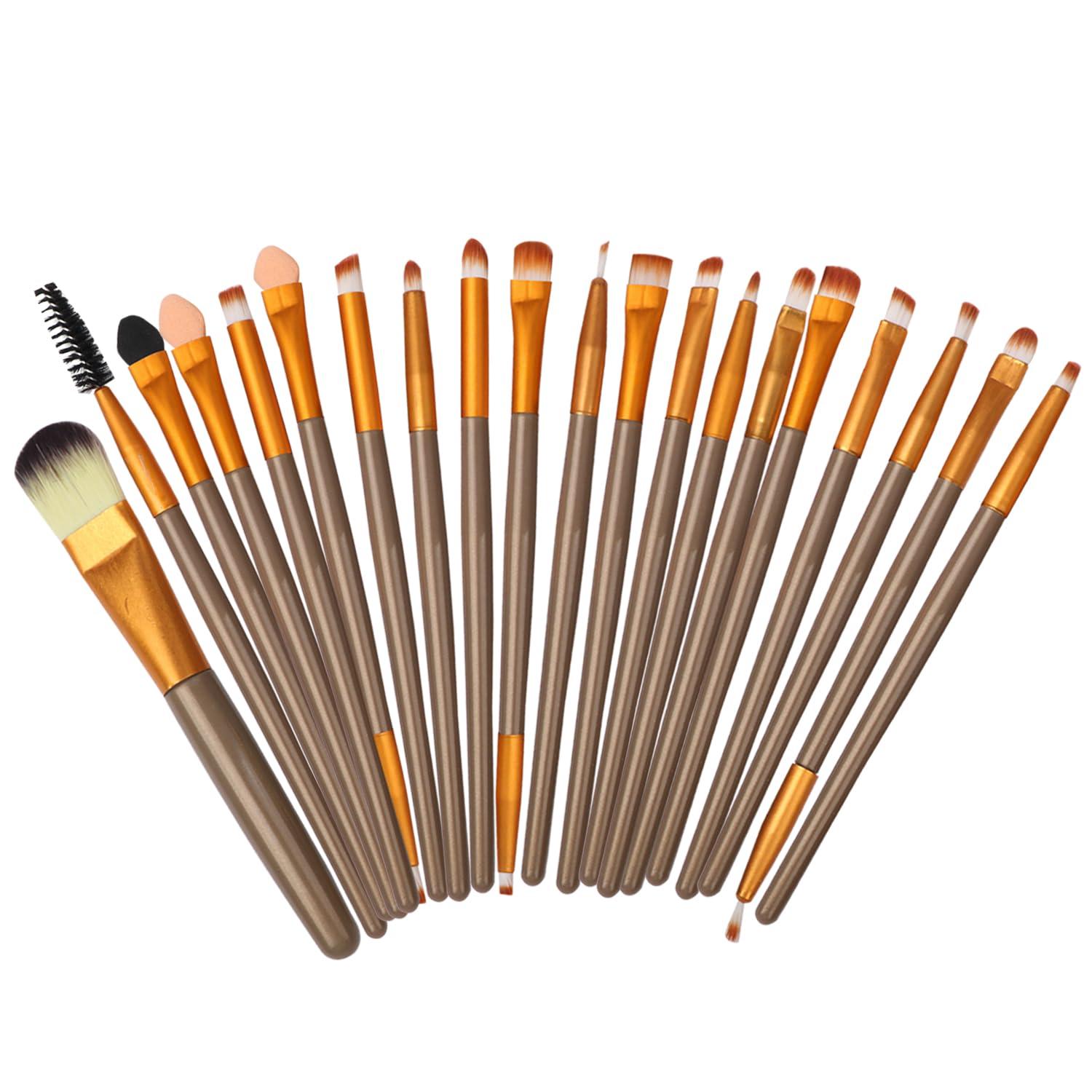 MTDXILTAI All in One Makeup Kit - 2X14 Eyeshadow Palette, Liquid Foundation, Eyeliner Pencils, Contouring Stick, Lip Gloss, 20Pcs Makeup Brushes (Black) - Image 8