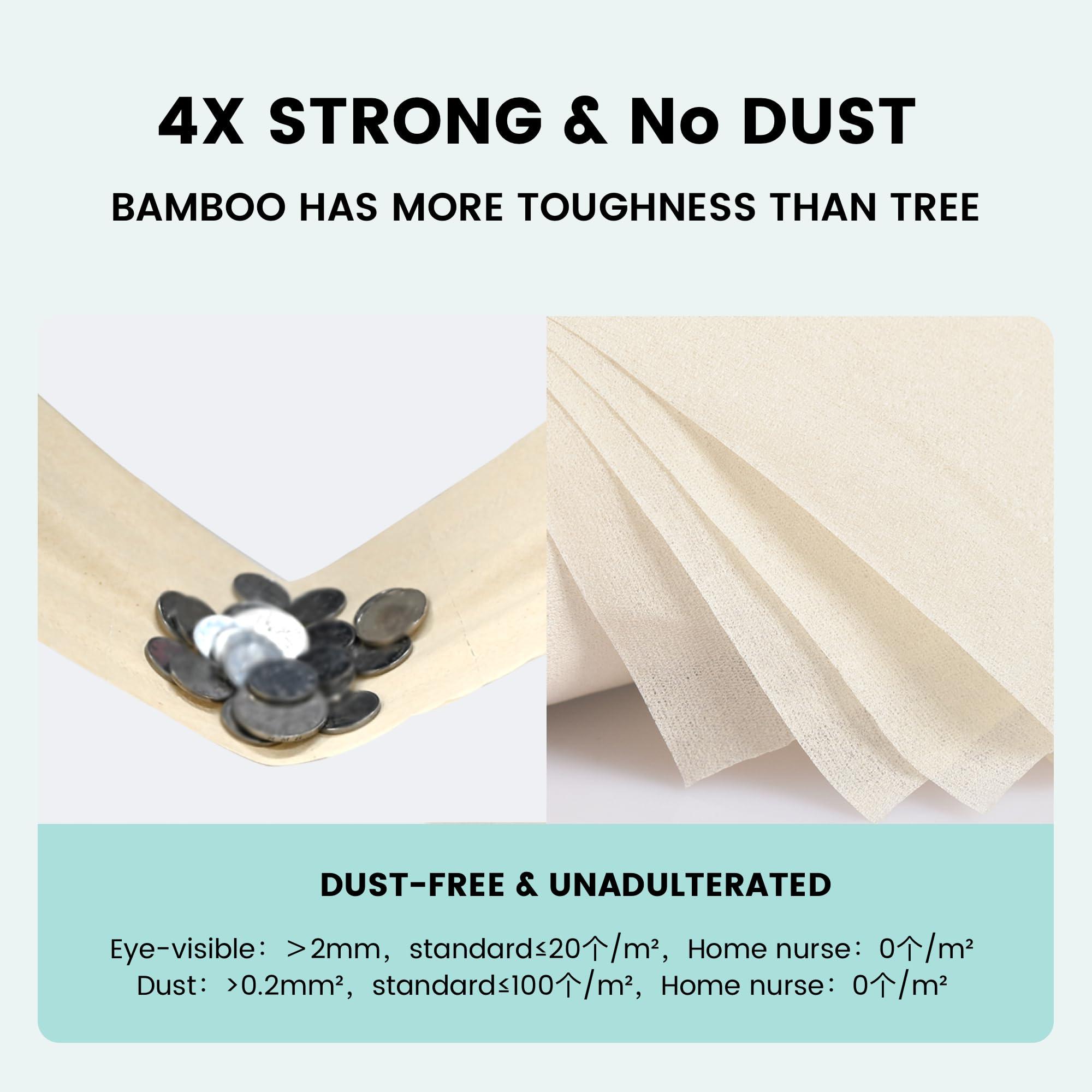 Home Nurse Bamboo Toilet Paper Unbleached, 4-Ply, 24 Rolls, Fragrance Free, Septic Safe, Zero Plastic - Image 5