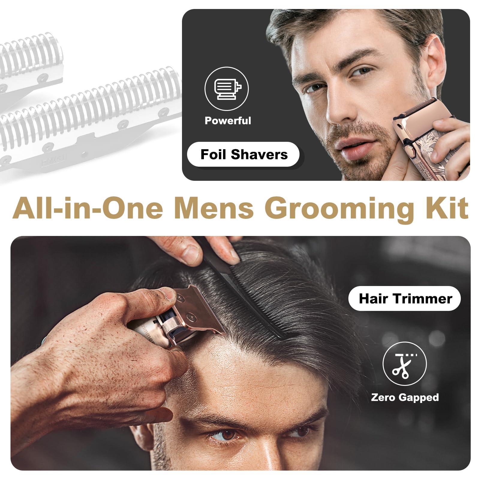 Ufree Foil Shavers Electric Razor for Men, Beard Trimmer Grooming Shaving Kit, Hair Trimmer, Cordless Head Shavers for Bald Men Barber Clippers, Birthday Gifts for Him - Image 7