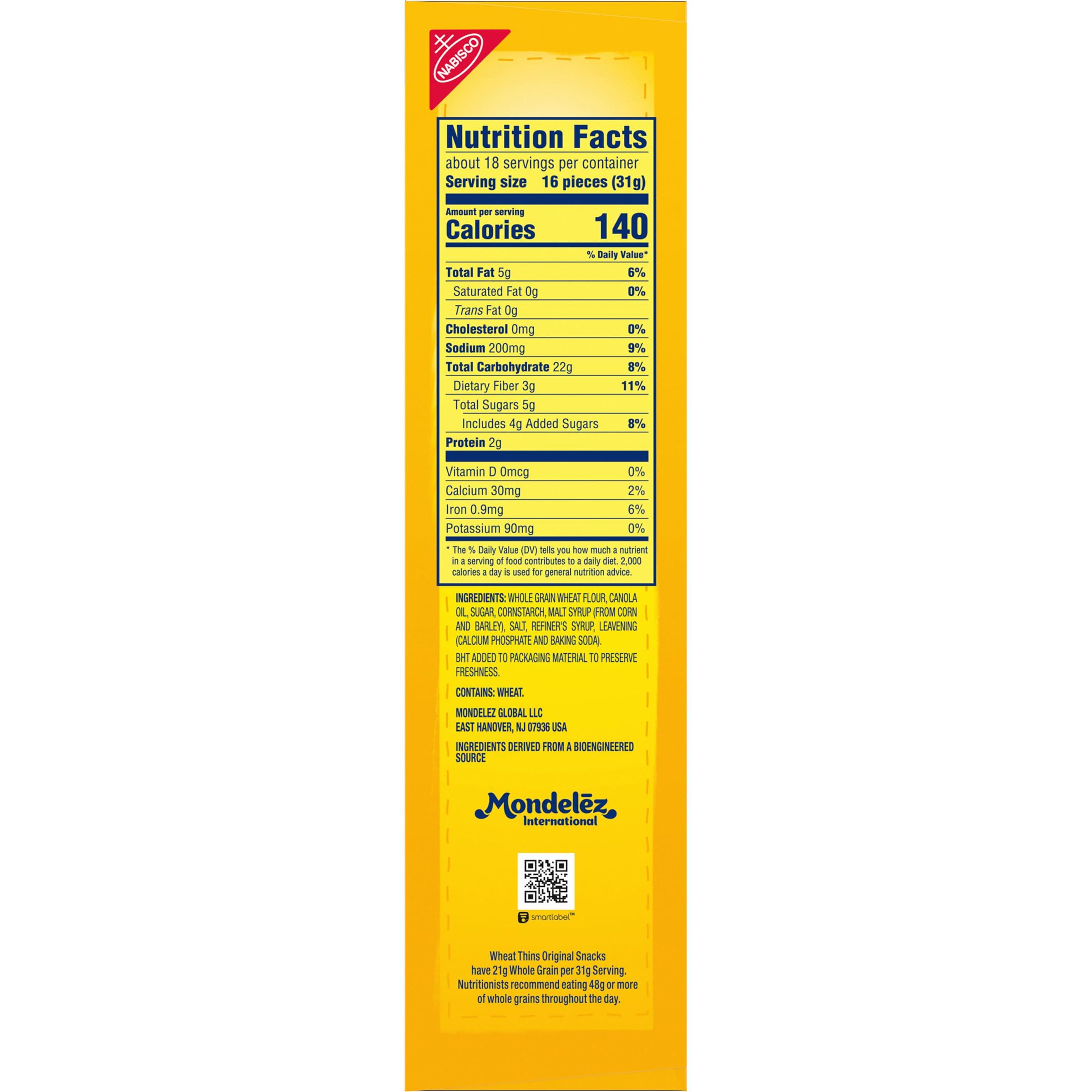 Wheat Thins Original Snacks, Whole Grain Wheat Crackers, Snack Crackers, Party Size, 20 oz Box - Image 17