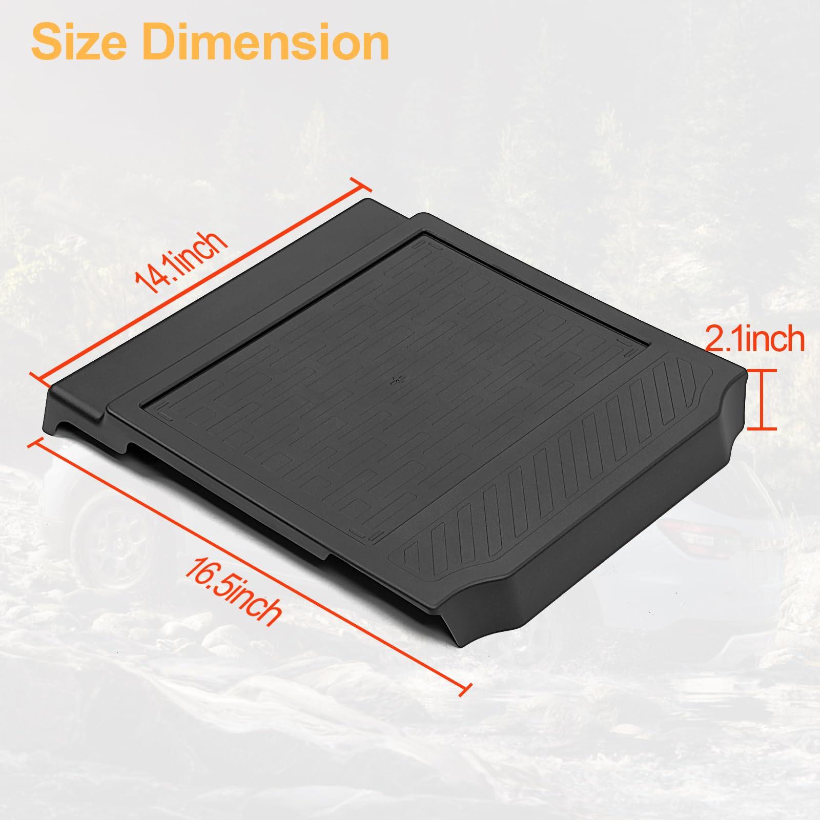 HOUCLEMIC Removable Middle Seat Floor Cover for 2023-2025 Honda Pilot Removable 2nd Row Middle Seat Elite/Touring/Black Edition/EX-L 8 Passenger and 7 Passager 2020-2024 Acura MDX Accessories - Image 3