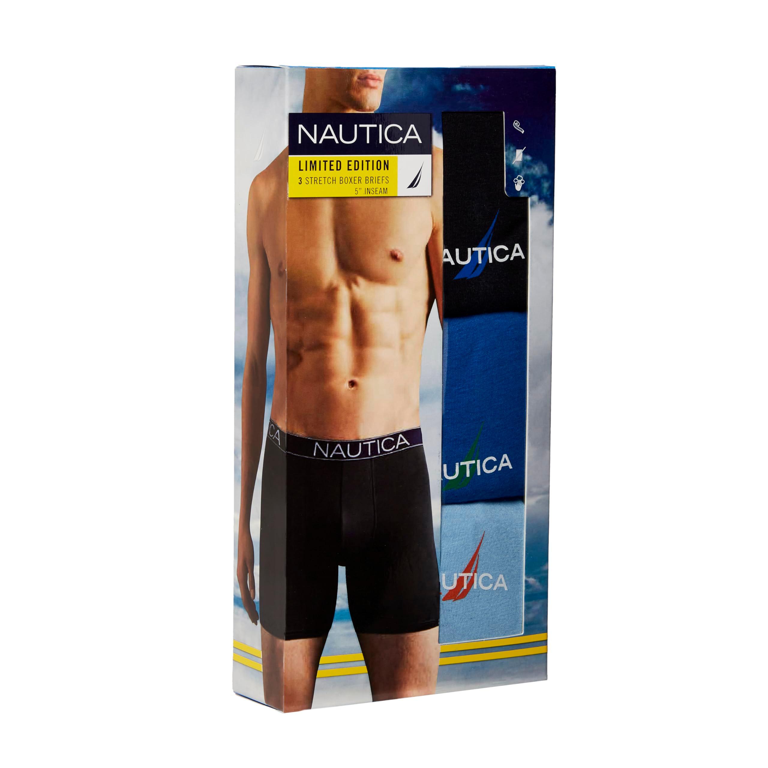 Nautica Men's 3-Pack Cotton Stretch Limited Edition Boxer Briefs - Image 2
