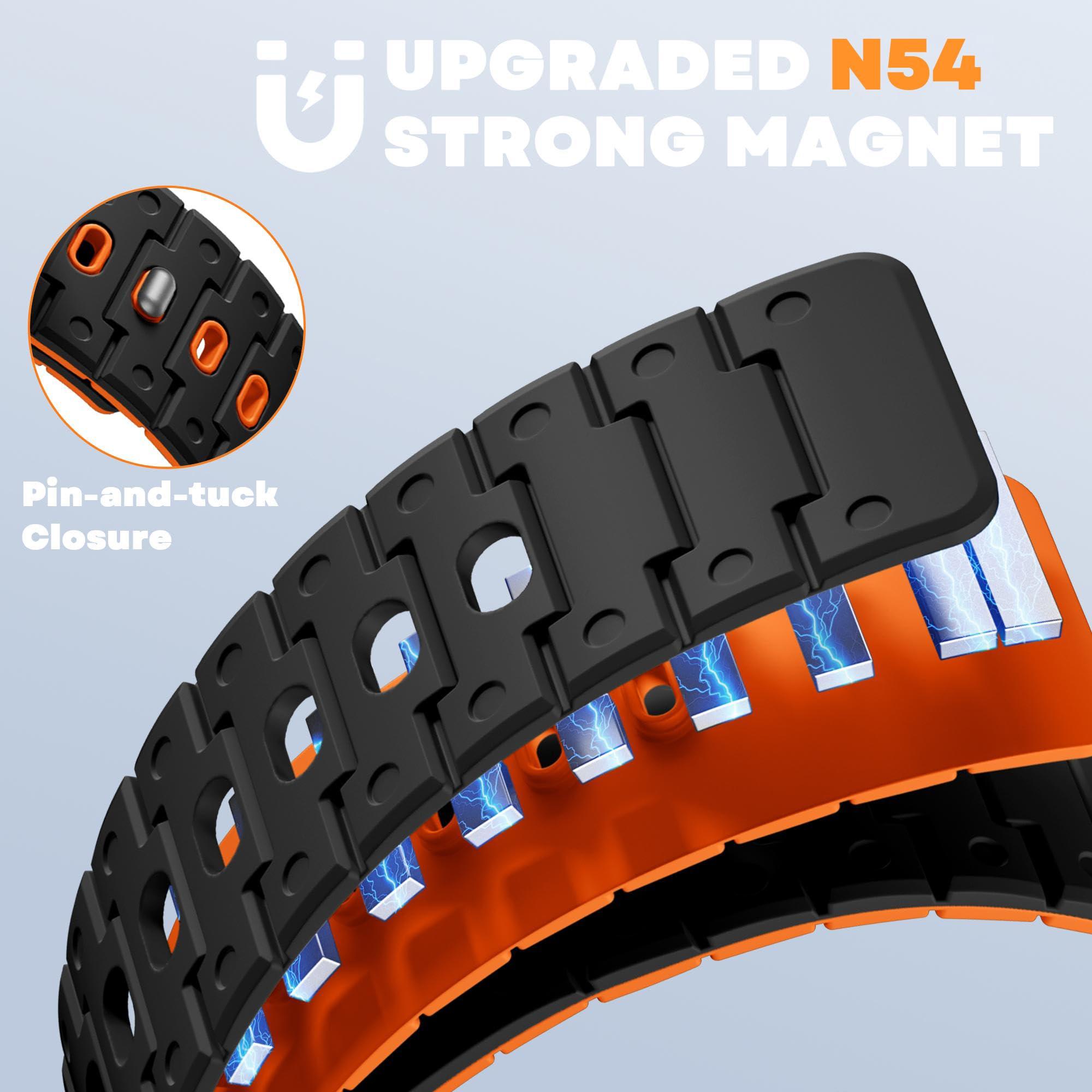 Bandletic Magnetic Watchband + Sport Bands Compatible with Apple Watch Ultra Bands for Men - Image 3