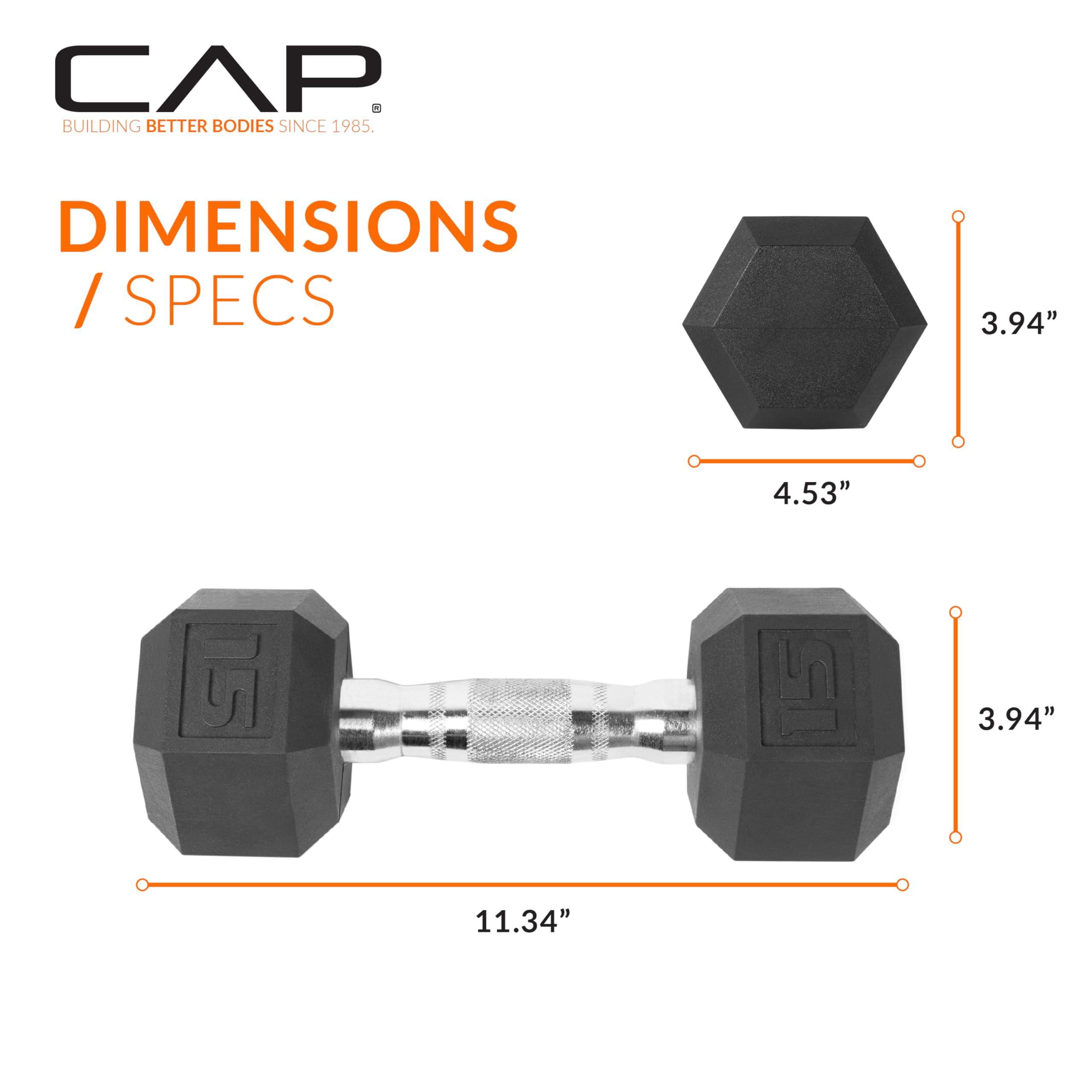 CAP Barbell Coated Dumbbell Weight | Multiple Options Pairs & Sets - Image 4