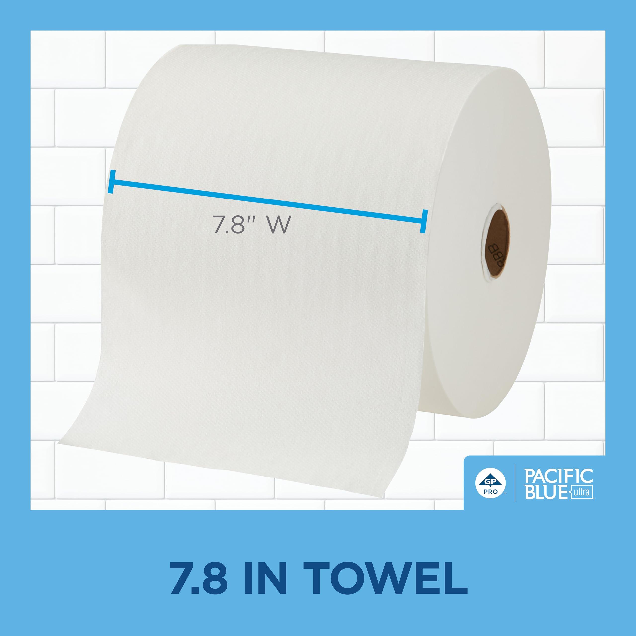Pacific Blue Ultra 8” High-Capacity Recycled Paper Towel Roll by GP PRO (Georgia-Pacific), White, 26490, 1150 Feet Per Roll, 6 Rolls Per Case - Image 4