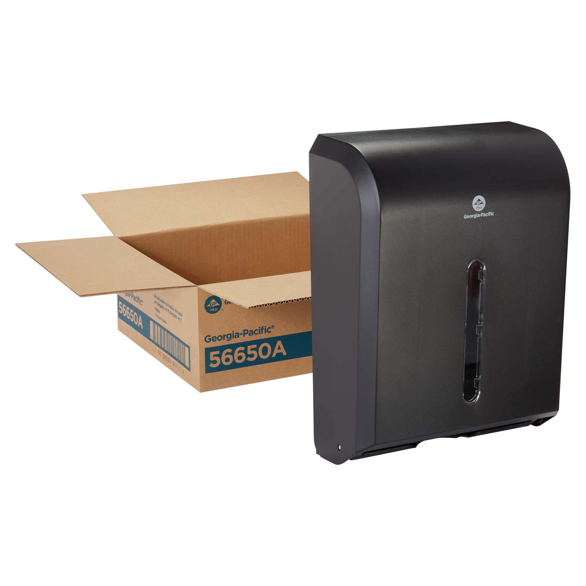 Georgia-Pacific Combi-Fold Paper Towel Dispenser, Black - Image 7