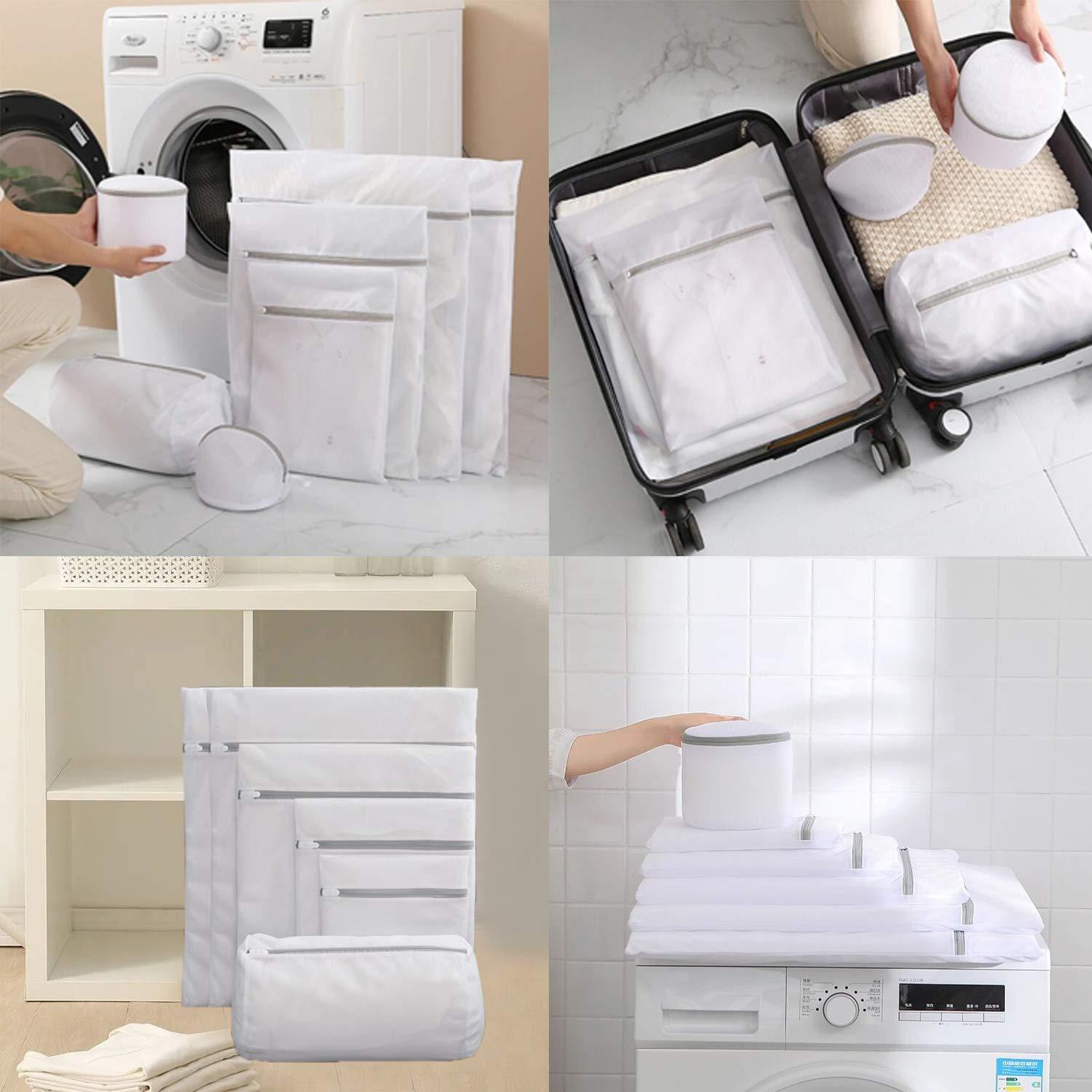 Habychoi Mesh Laundry Bags - 9pcs Premium Zippered Fine Mesh Laundry Bags Set, Delicate & Lingerie Washing Organizer - Image 7