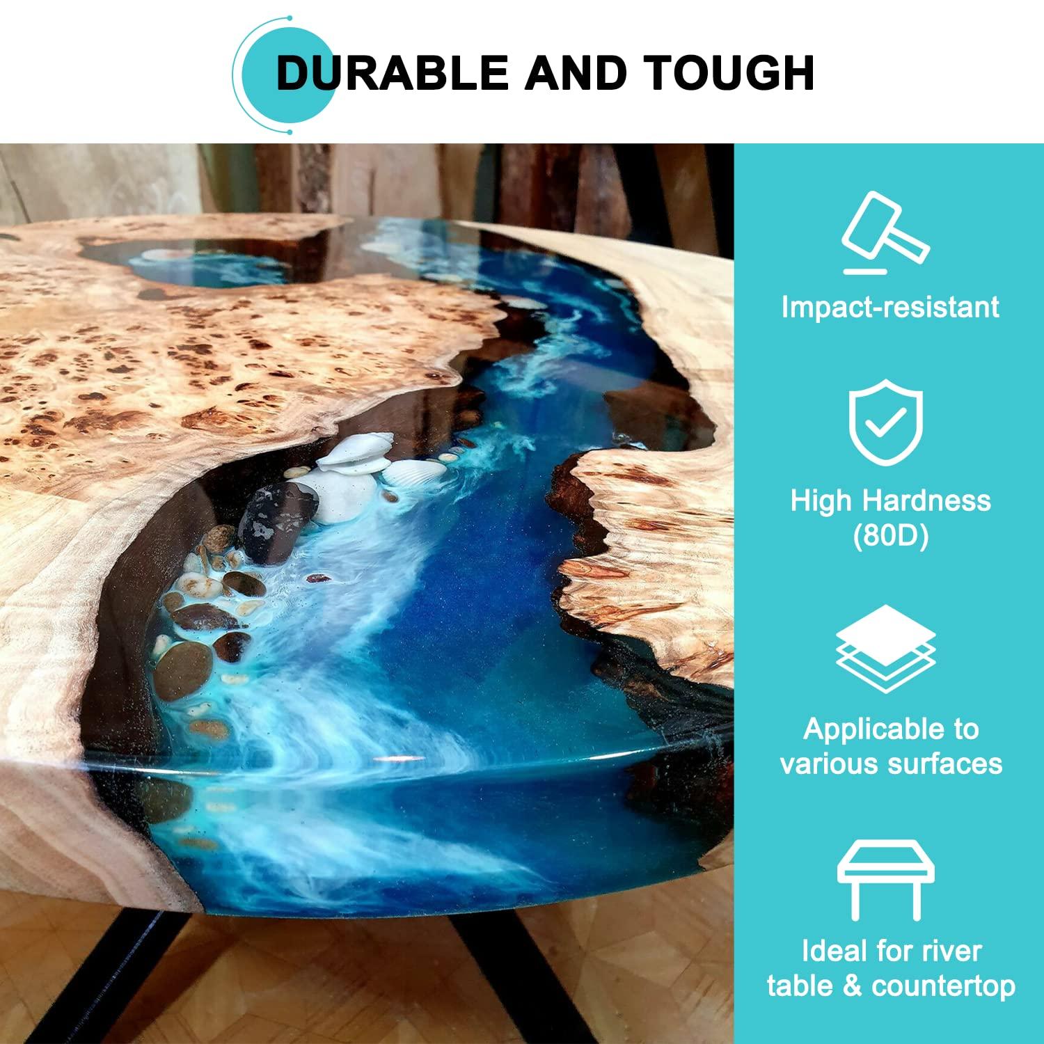 JDiction Epoxy Resin Clear High Gloss Epoxy Resin, Maximum 1.5 Inch Deep Pour 1 Gallon Casting Resin for Jewelry Making, Table Top, Wood and Mold Crafts - Image 5