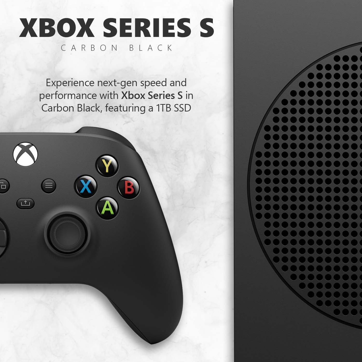 Xbox Microsoft Series S 1TB SSD Console Carbon Black - Includes Wireless Controller - Up to 120 frames per second - 10GB RAM 1TB SSD - Image 2