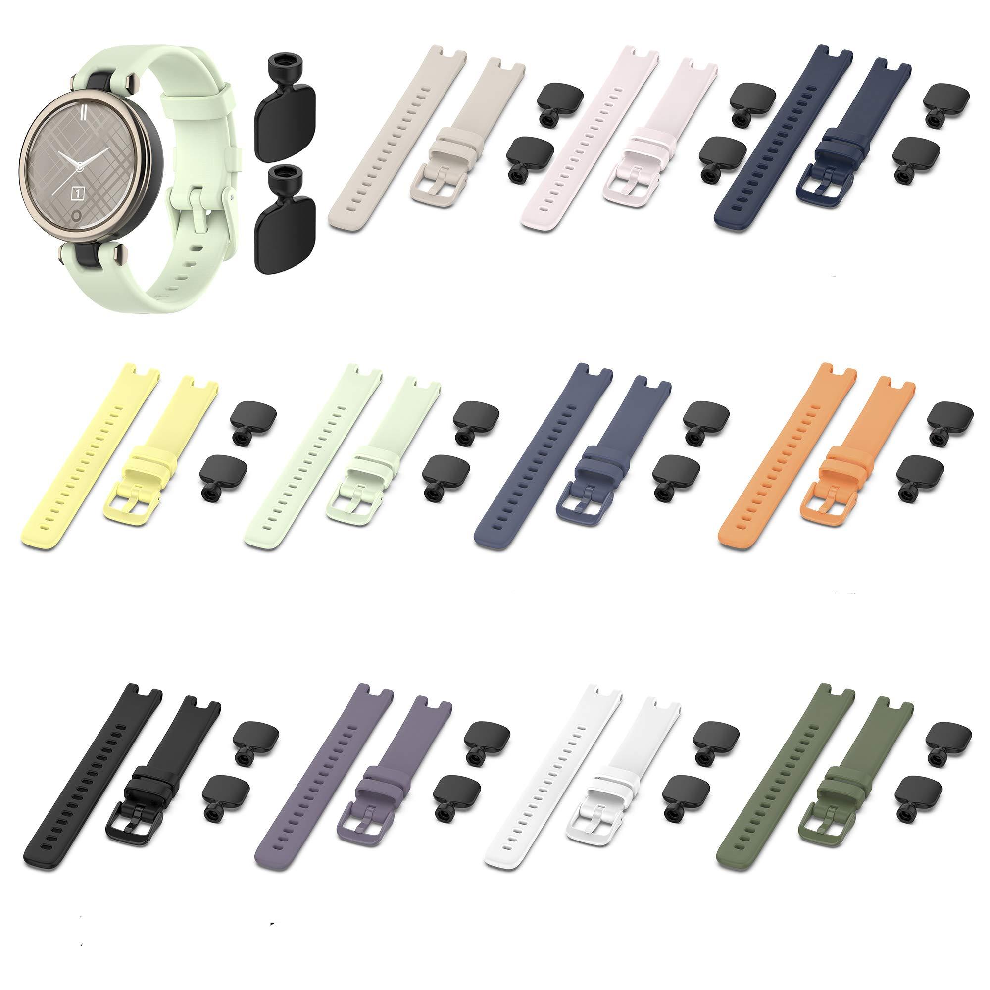 Compatible with Garmin Lily/Lily 2 Bands, Replacement Silicone Water Resistant Fitness Watch Wrist Band Strap for Lily/Lily 2 Smartwatch with Adapter Tools Accessories - Image 3