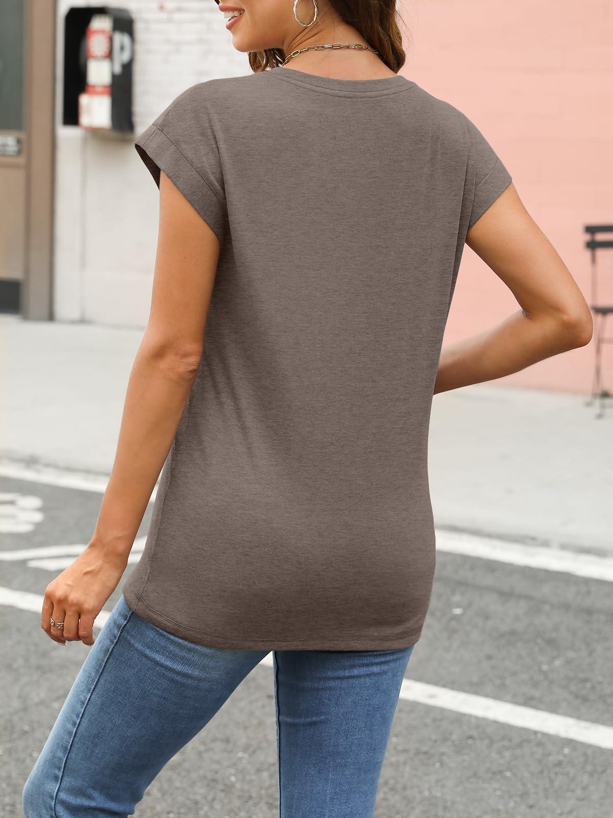 AUTOMET Womens Cap Sleeve Summer Tops Business Casual T Shirts Dressy Spring Fashion Outfits Cute Trendy Clothes 2025 - Image 5