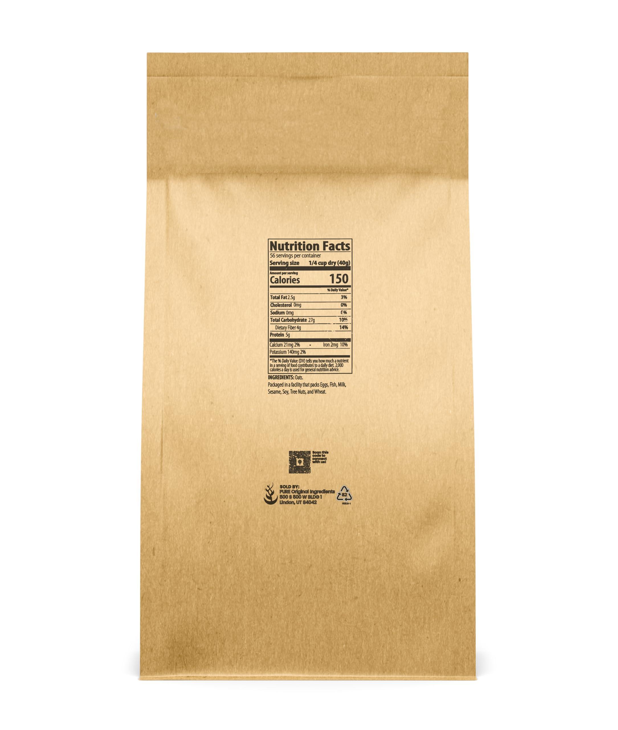 Pure Original Ingredients Steel Cut Oats (5 lb) Irish Oatmeal, Eco-Friendly Packaging - Image 2