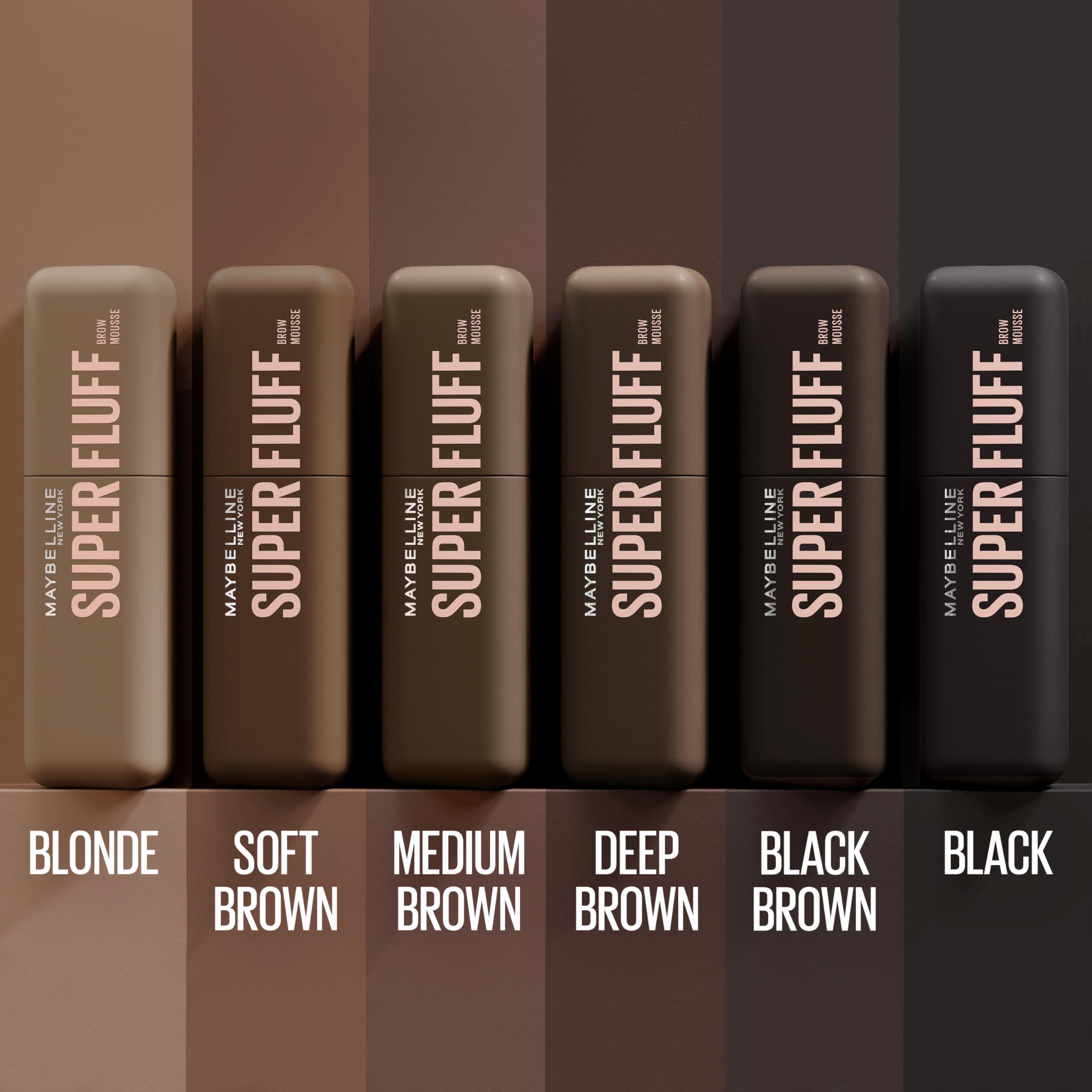 Maybelline Superfluff Volumizing Brow Mousse, All Day Tinted Brow Gel For Soft Full Brows, Medium Brown, 1 Count - Image 6