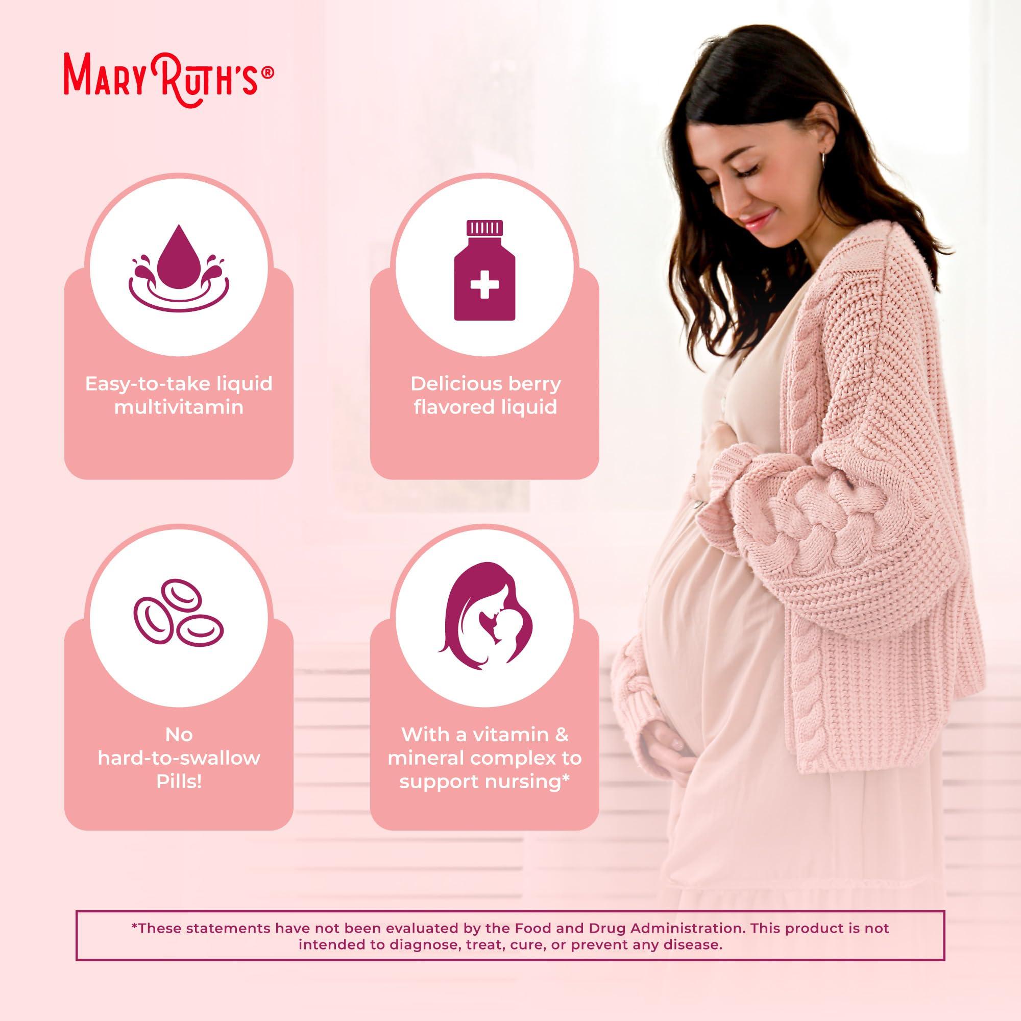 MaryRuth Organics Postnatal & Prenatal Vitamins for Women | Sugar Free | Womens Multivitamin for Pre-Conception, Pregnancy & Nursing | Ginger | Selenium | Folate | Vegan | Non-GMO | Gluten Free | 32oz - Image 6
