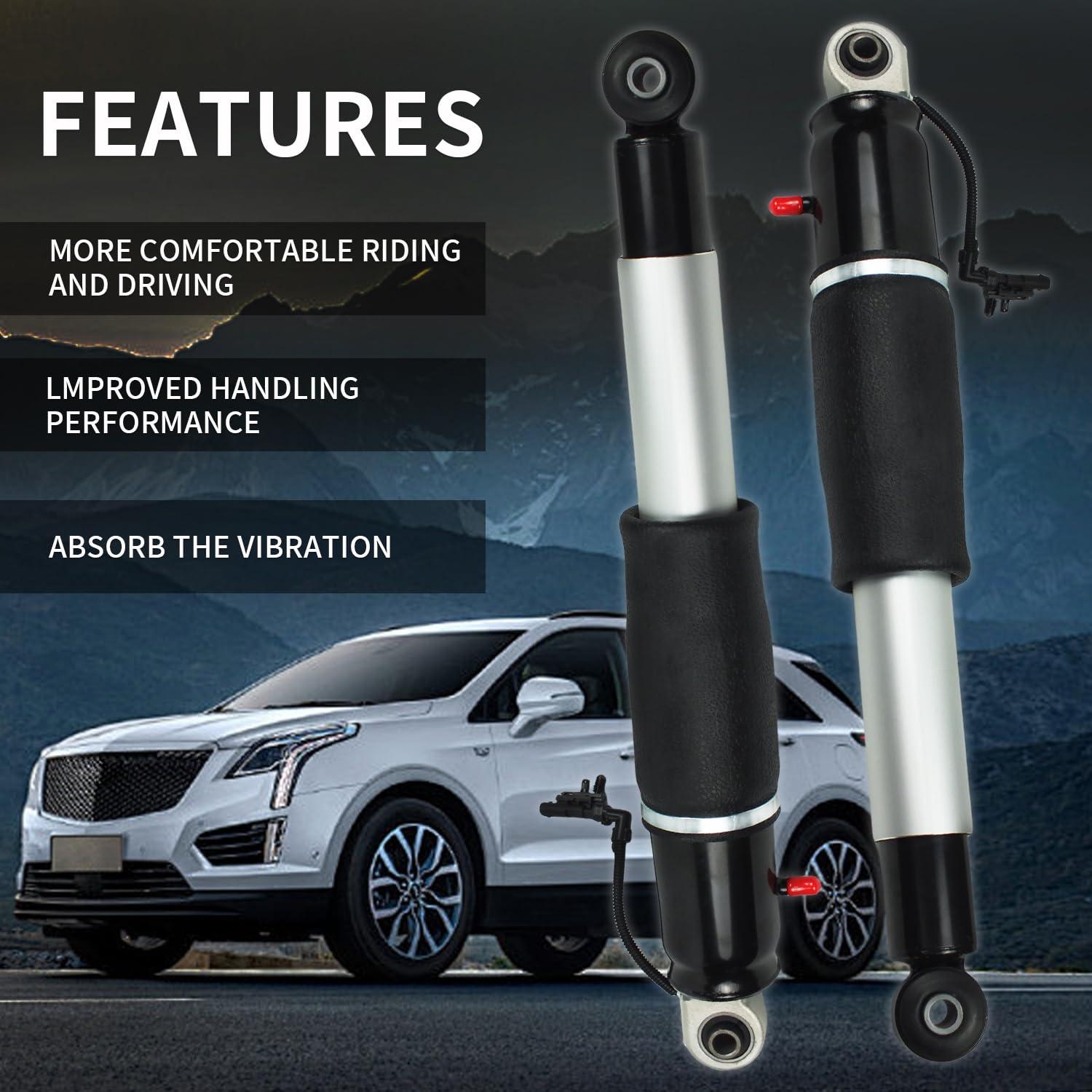 2PCS Rear Air Shock Strut Absorber Compatible with 2015-2021 Chevy Tahoe Suburban Cadillac Escalade ESV GMC Yukon XL 23151122 23267007 23290661(Pair Rear Shocks) - Image 2