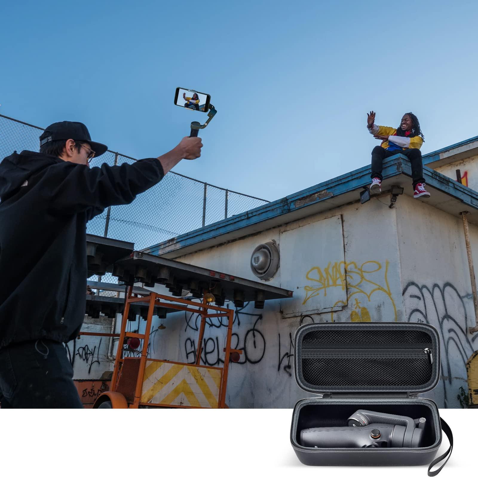 ALKOO Case for DJI Osmo Mobile 7/6 Smartphone Stabilizer, Travel Holder for 3-Axis Handheld Gimbal, Storage Bag for OM 7/6 Extension Rod Phone Clamp 3 & Grip Tripod Accessories- Pouch Only - Image 7