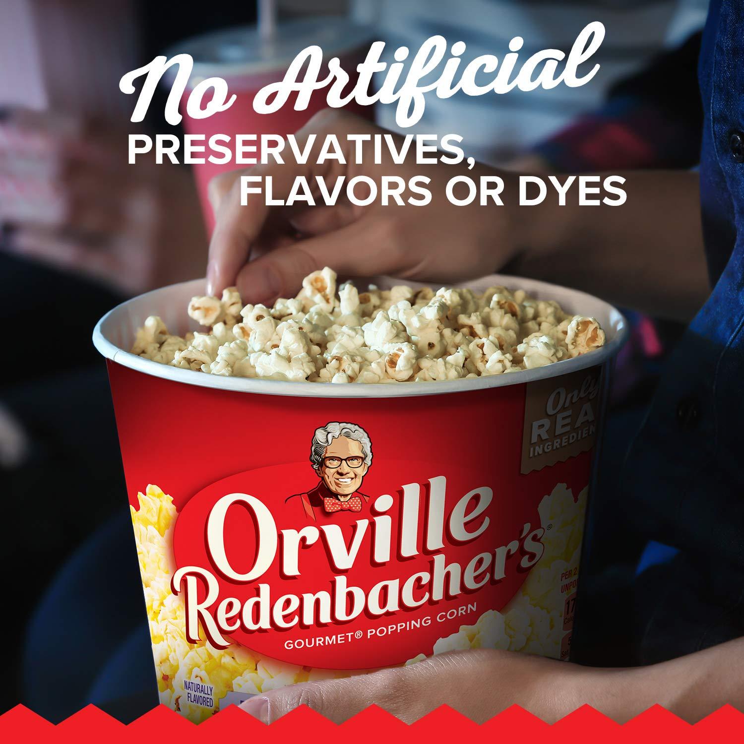 Orville Redenbacher’s Microwave Popcorn + Tub, Movie Theater Butter Flavor, 3.9 oz - Image 4