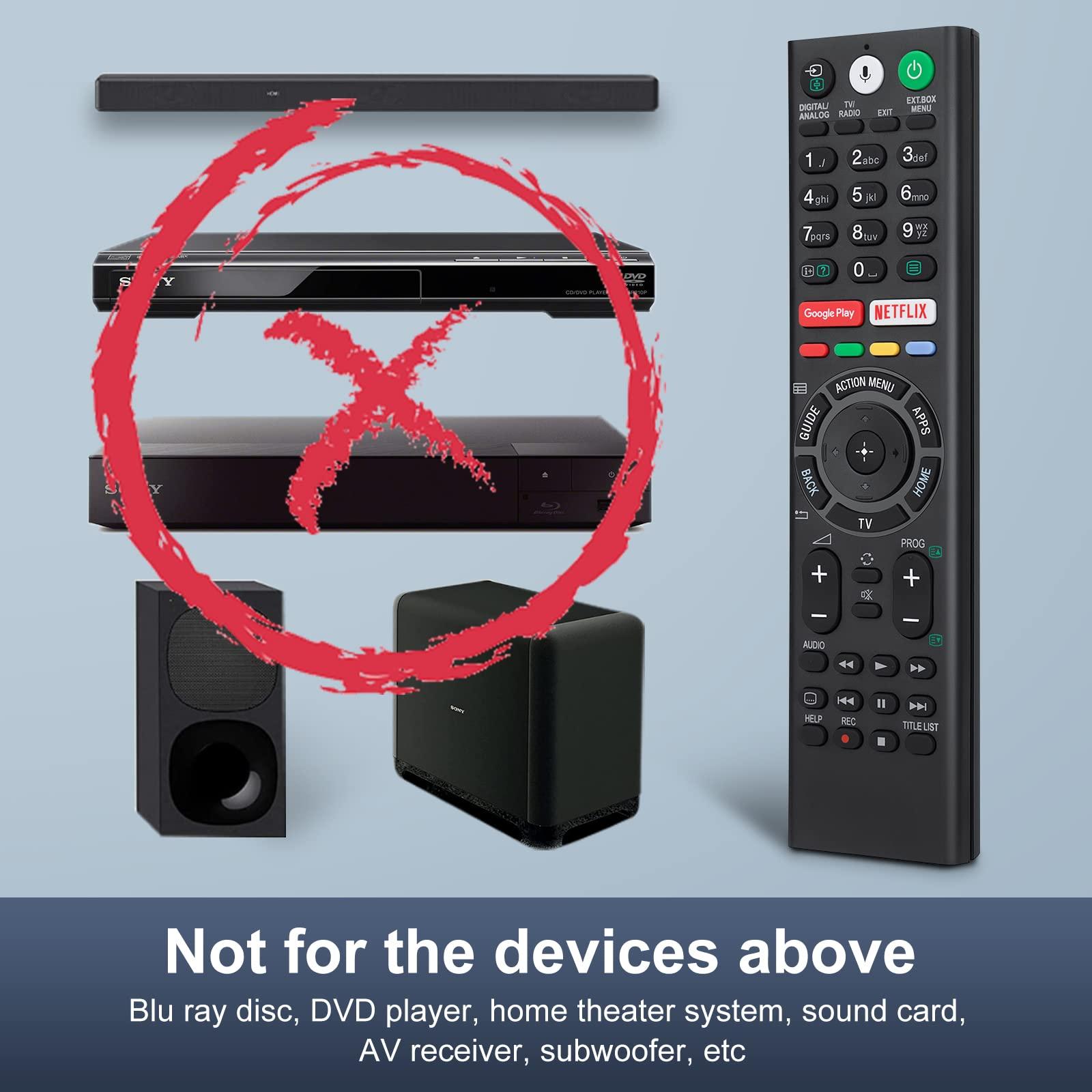 Voice Replacement Remote Control for Sony-Bravia-TVs，for All Sony 4K UHD LED LCD HD Smart TVs - Image 3