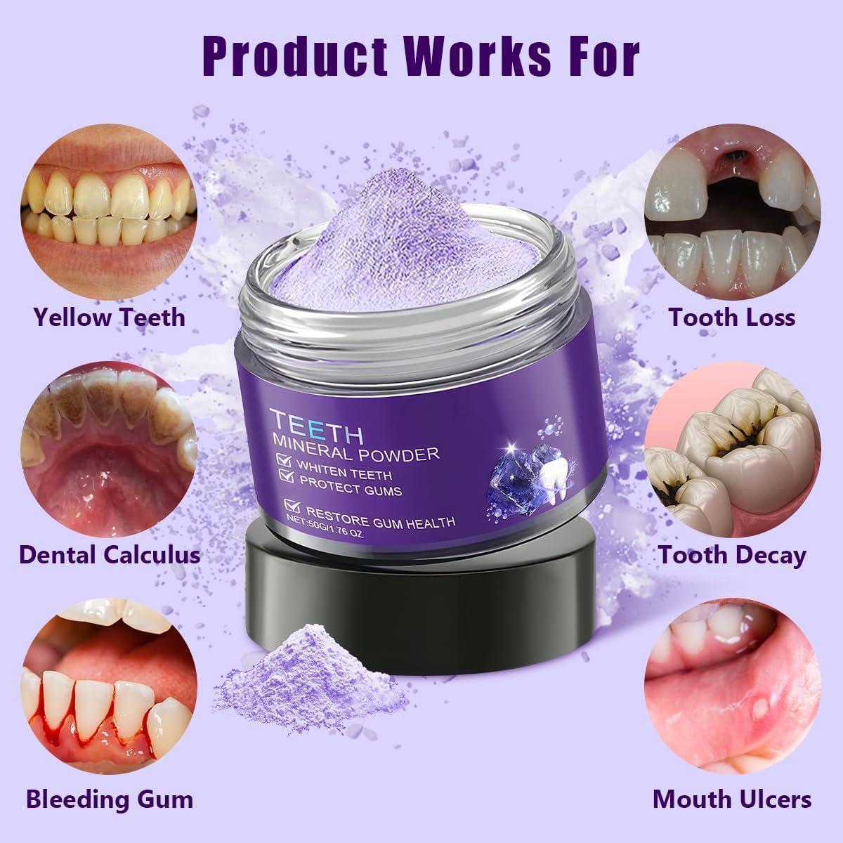 Teeth Restoration Mineral Powder, Teeth Whitening Mineral Powder，Effective in Strengthening Teeth and Gums, Fresh Breath Toothpaste - Image 4