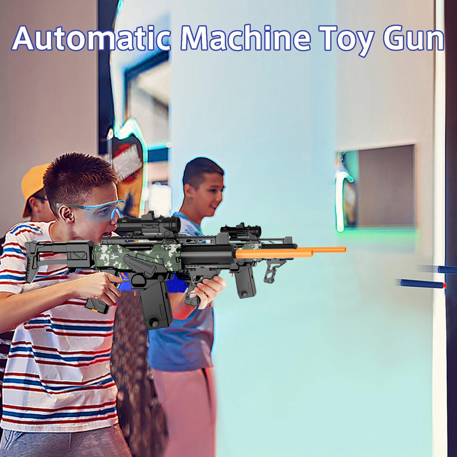 Toy Gun Automatic Sniper Rifle Bullets -Electric Toy Foam Blaster with 200 Darts, 2 Magazines and Grip, Toys for 8-12 Year Old Boys Adults, Birthday Xmas Gift for Kids Age 8+ - Image 3