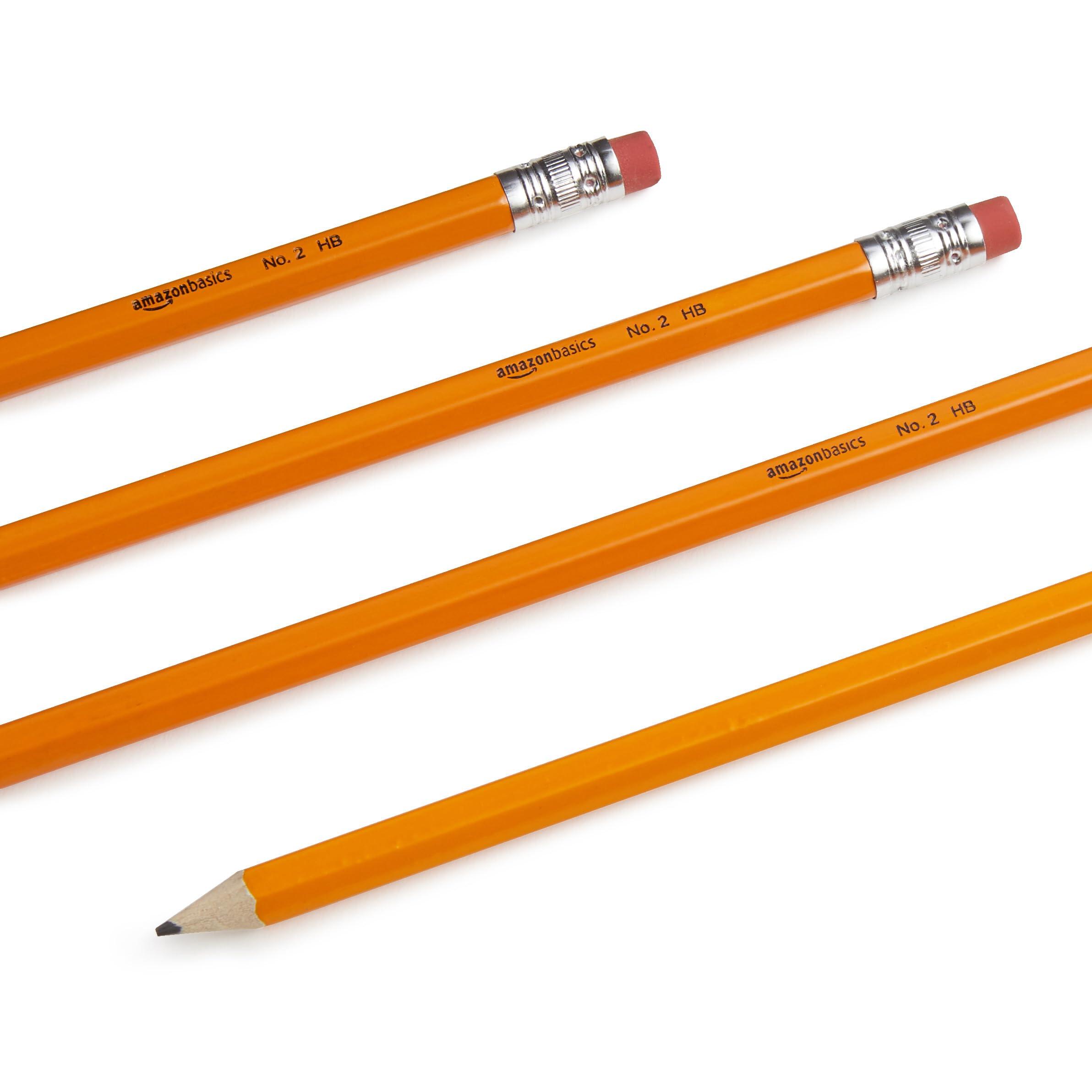 Amazon Basics Wood-Cased #2 Pencils, Pre-sharpened, HB Lead Bulk Box, 150 Count, Yellow - Image 4