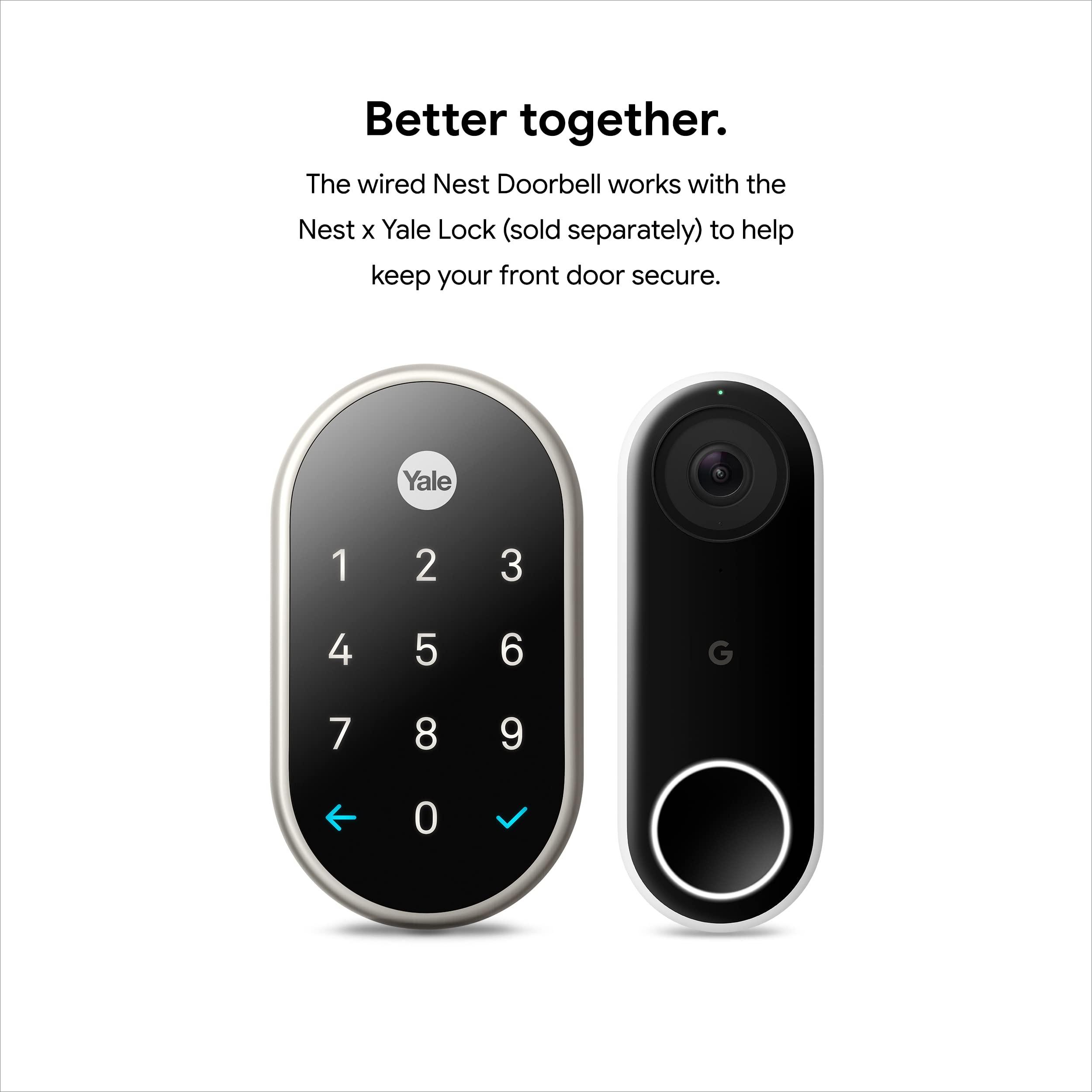 Google Nest Doorbell (Wired) - Formerly Nest Hello - Video Doorbell with 24/7 Streaming - Smart Doorbell Camera for Home with HDR Video, HD Talk and Listen, Night Vision, and Person Alerts - Image 12