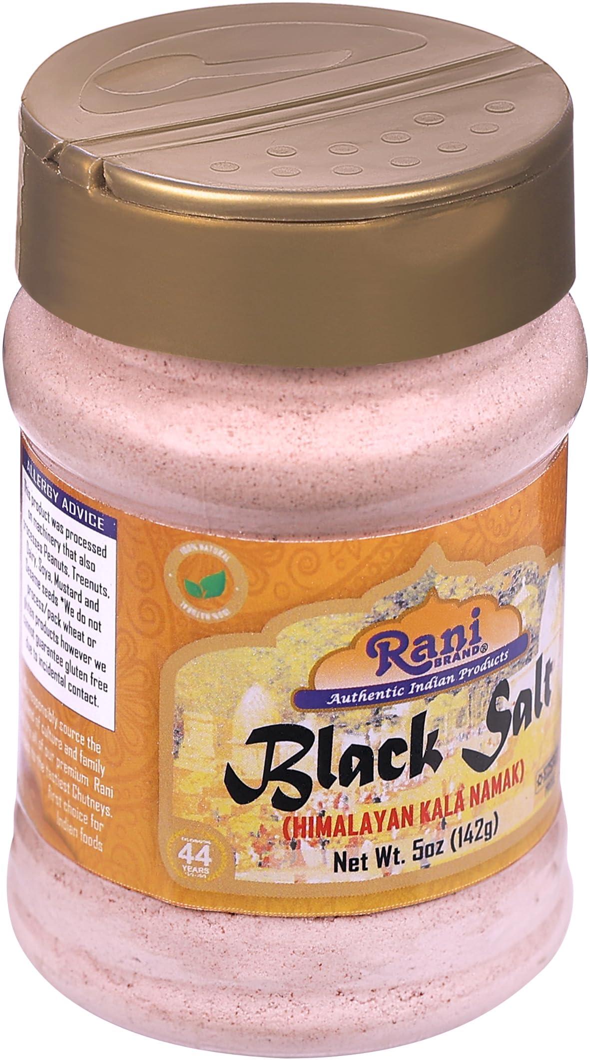 Rani Black Salt Powder (Kala Namak) Mineral 5oz (142g) PET Jar ~ Unrefined, Pure and Natural | Vegan | Gluten Friendly | NON-GMO | Indian Origin | Perfect for Tofu Scramble - Image 8