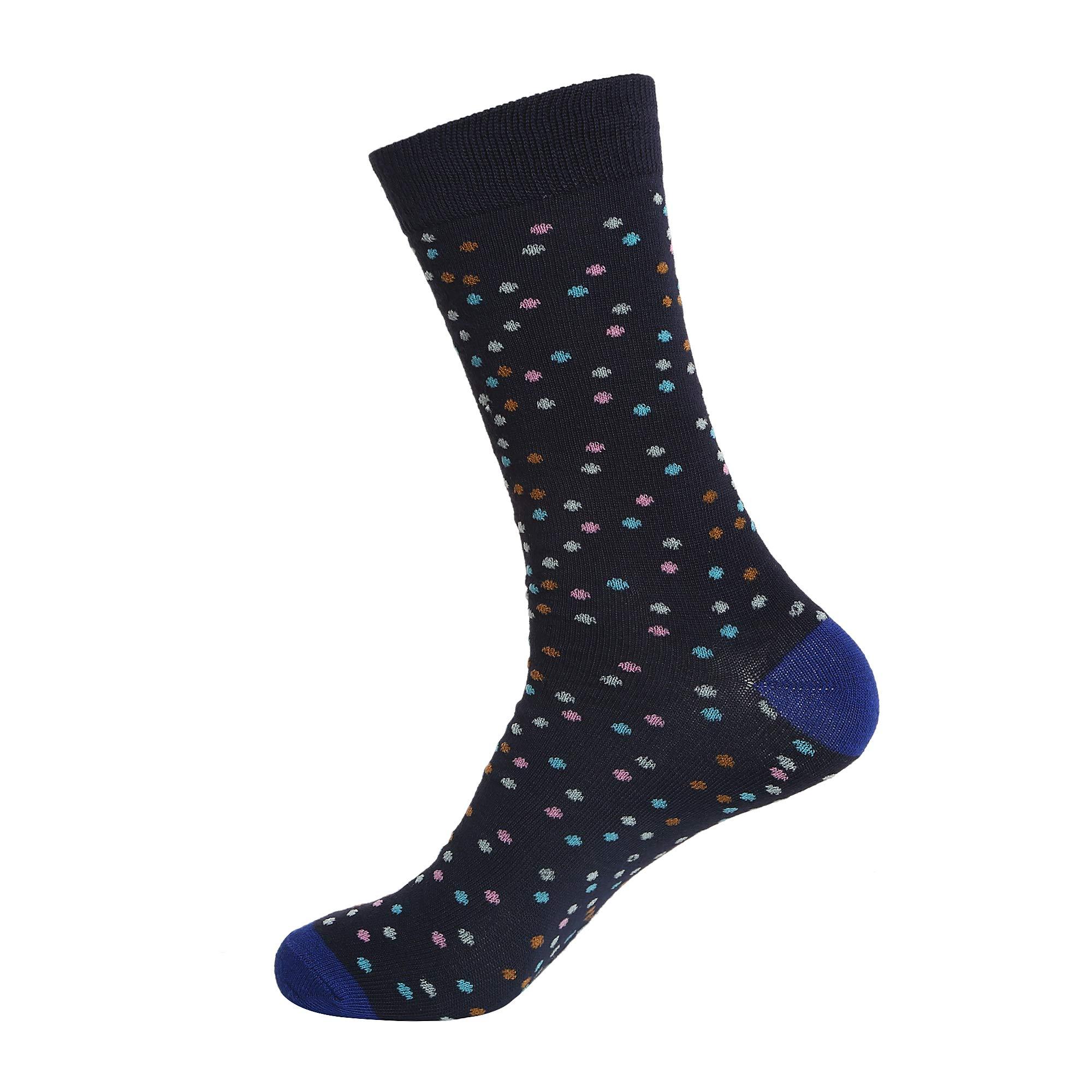 Gelante 12 Pairs Mens Cotton Funny Crazy Colorful Crew Dress Sock - Image 7